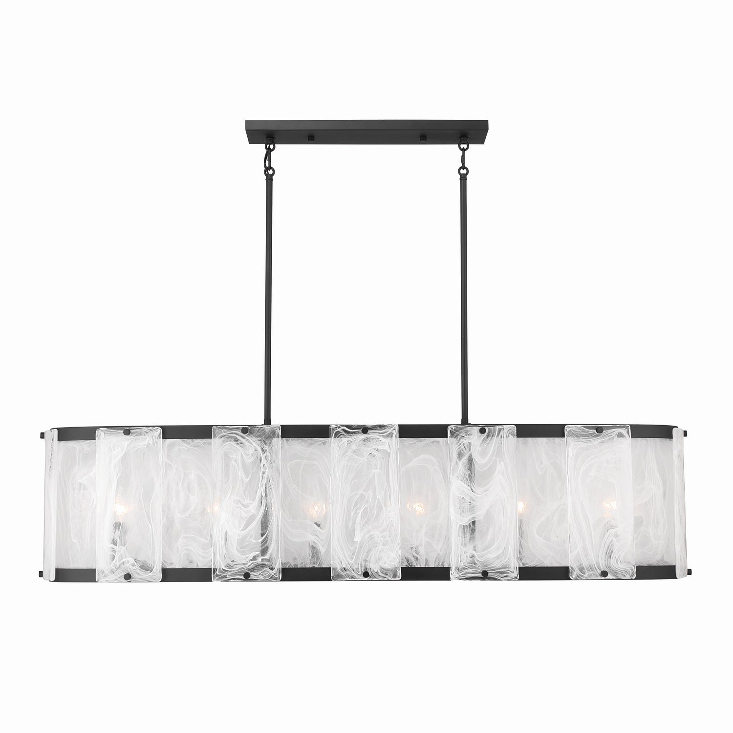 Lustre linéaire 6 lumières | Veil