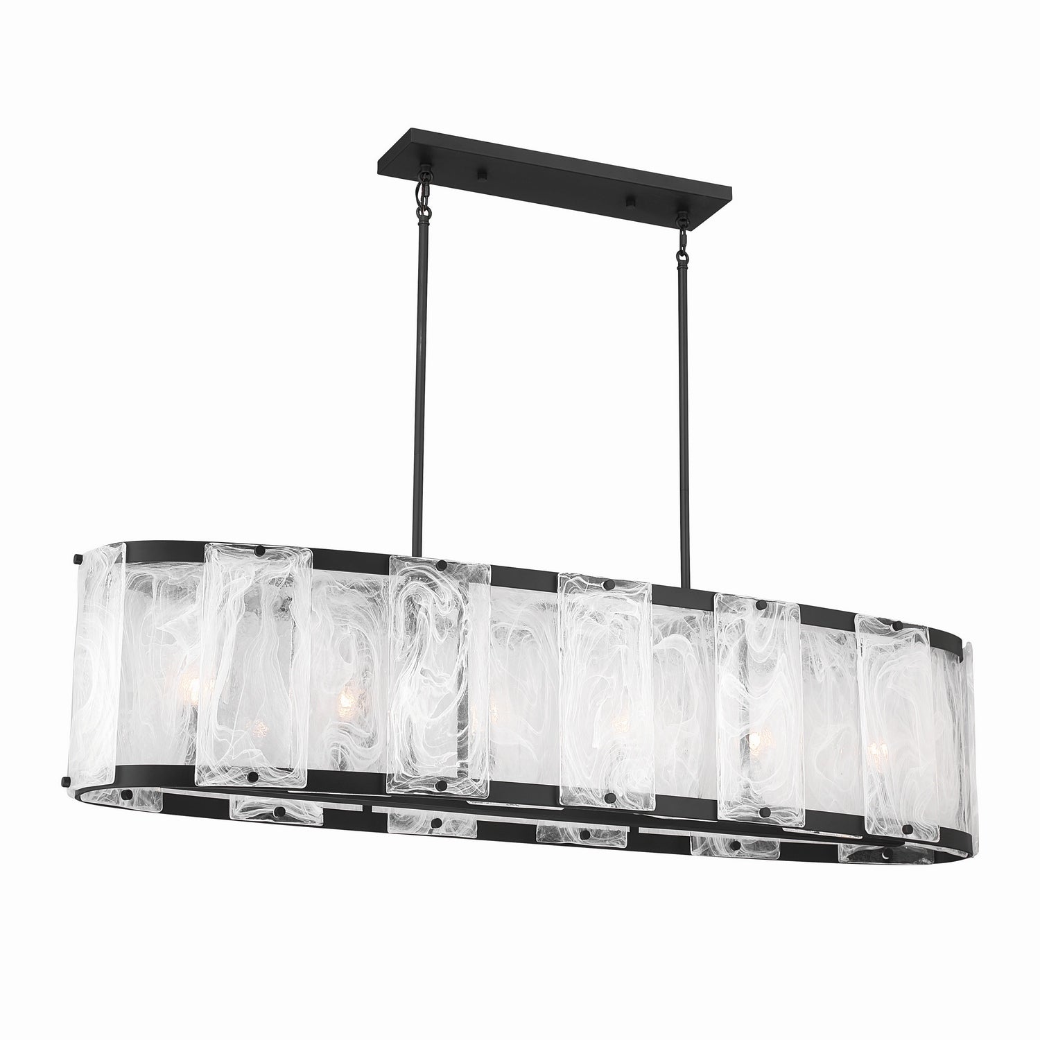 Lustre linéaire 6 lumières | Veil