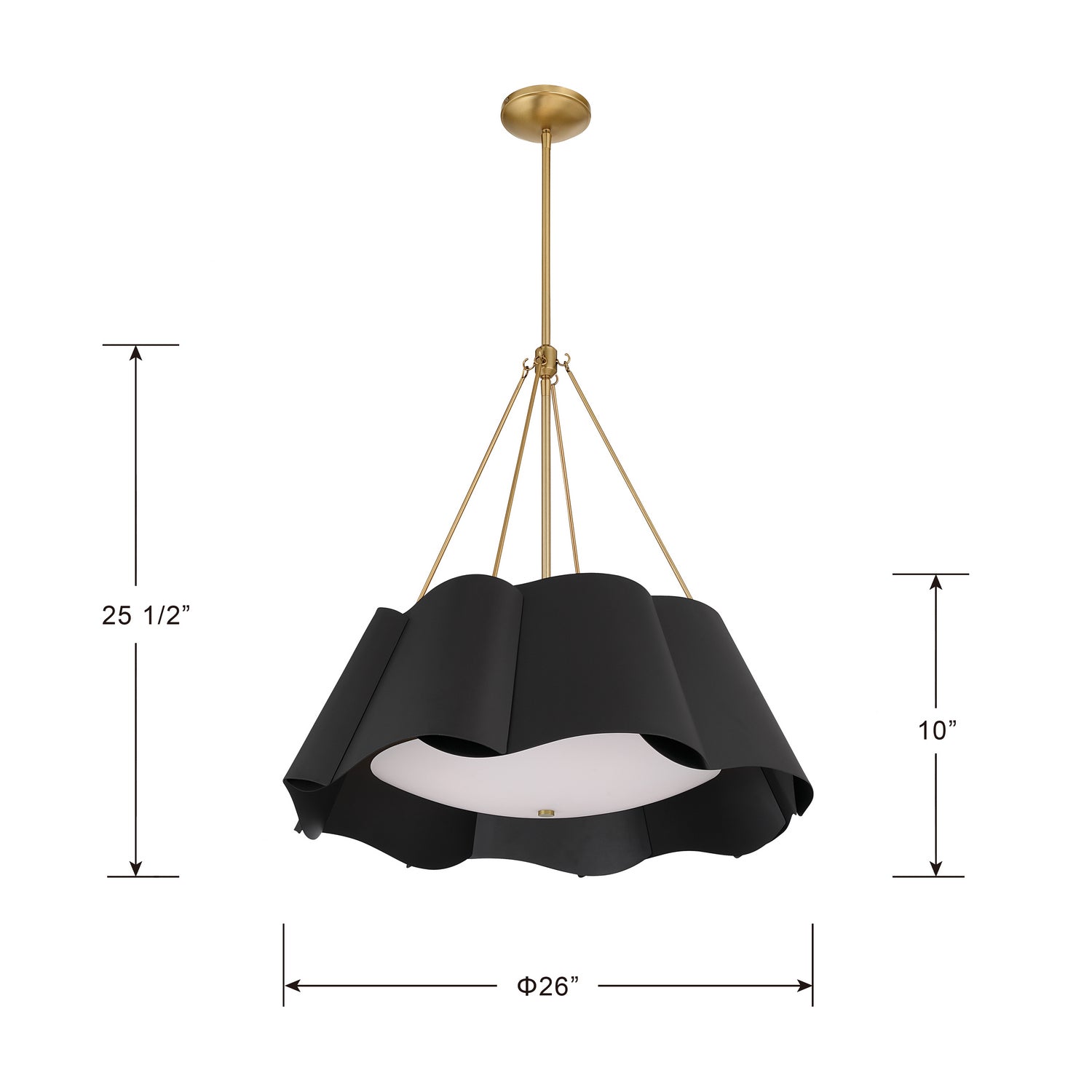 Suspension 4 lumières | Waveform