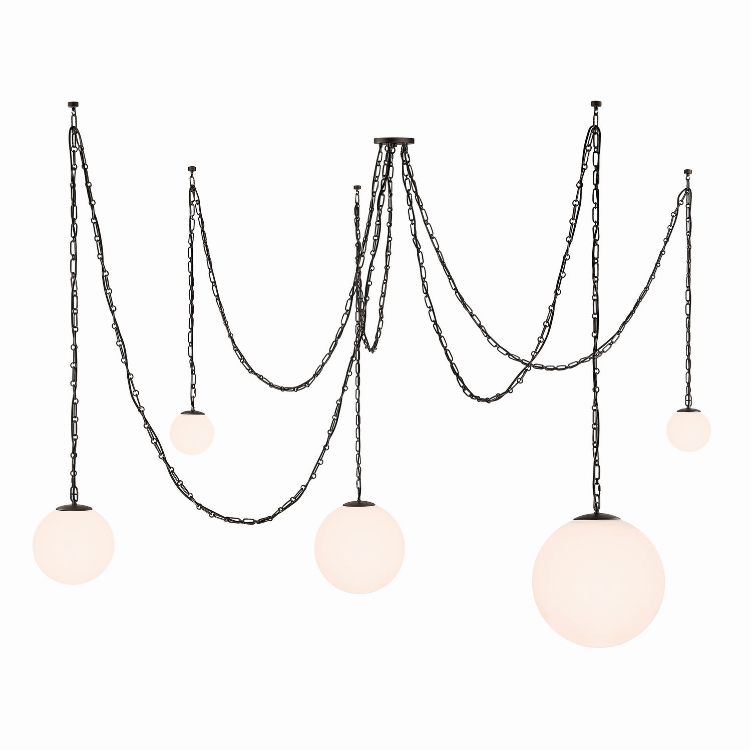 Suspension 5 lumières | Marbelle