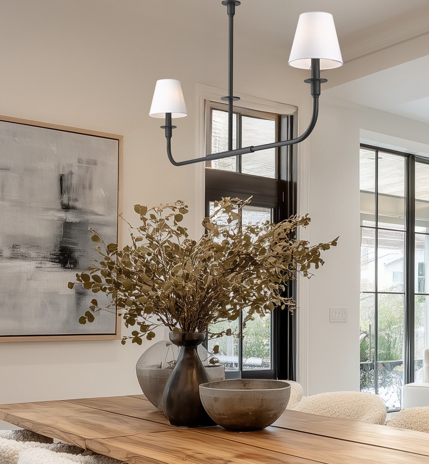 Lustre linéaire 2 lumières | Tova