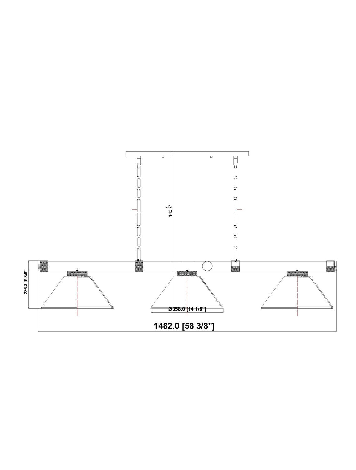 Billiard 3 lumières | Vanguard