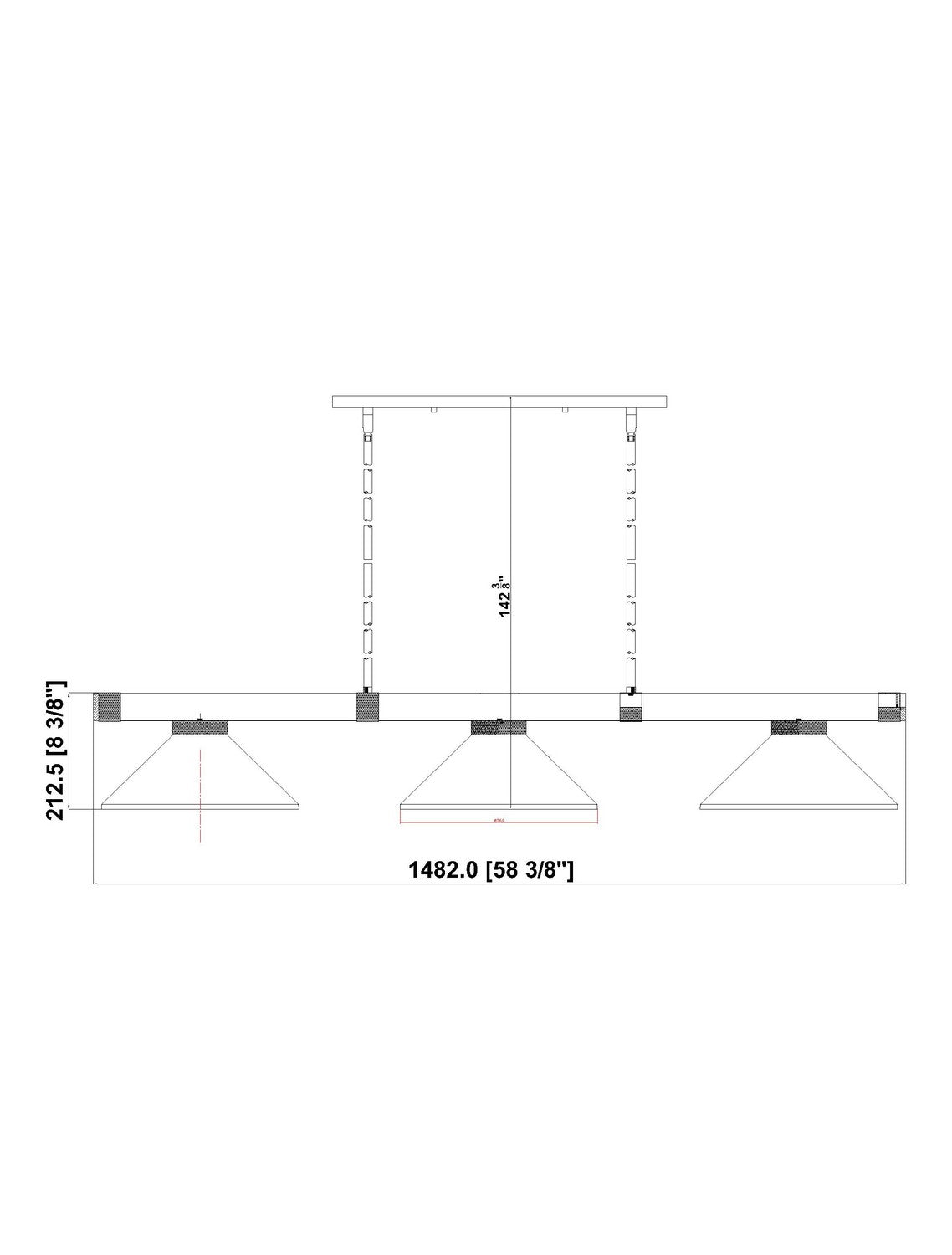 Billiard 3 lumières | Vanguard