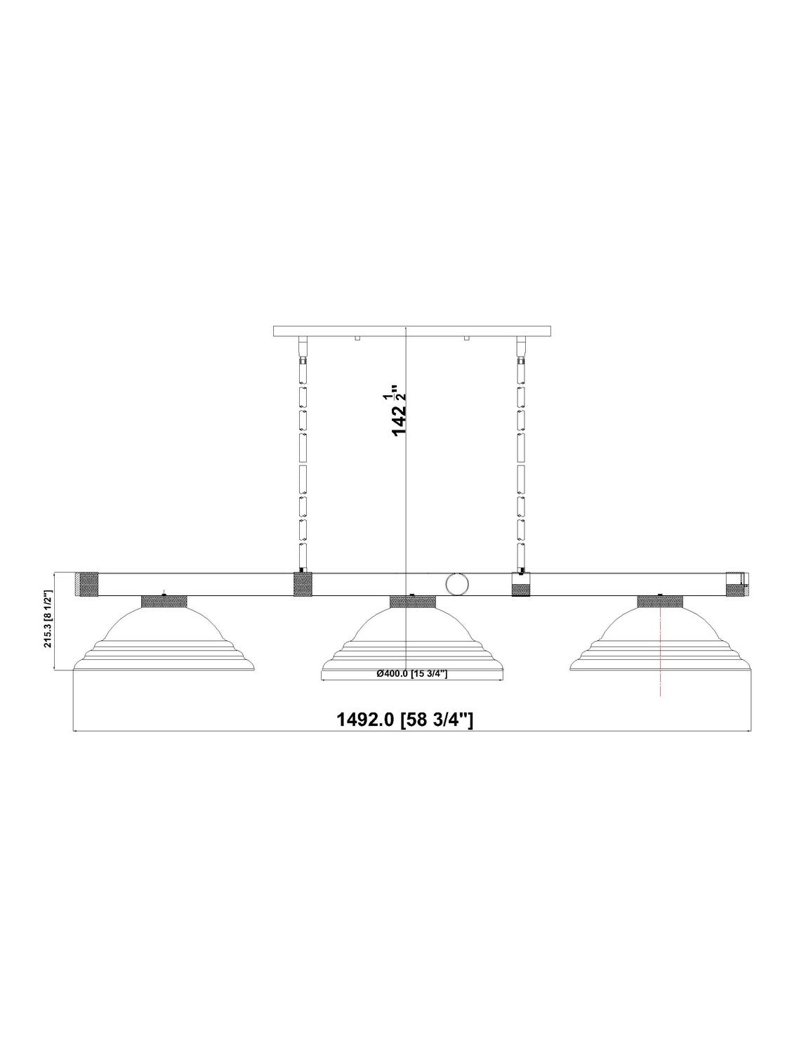 Billiard 3 lumières | Vanguard