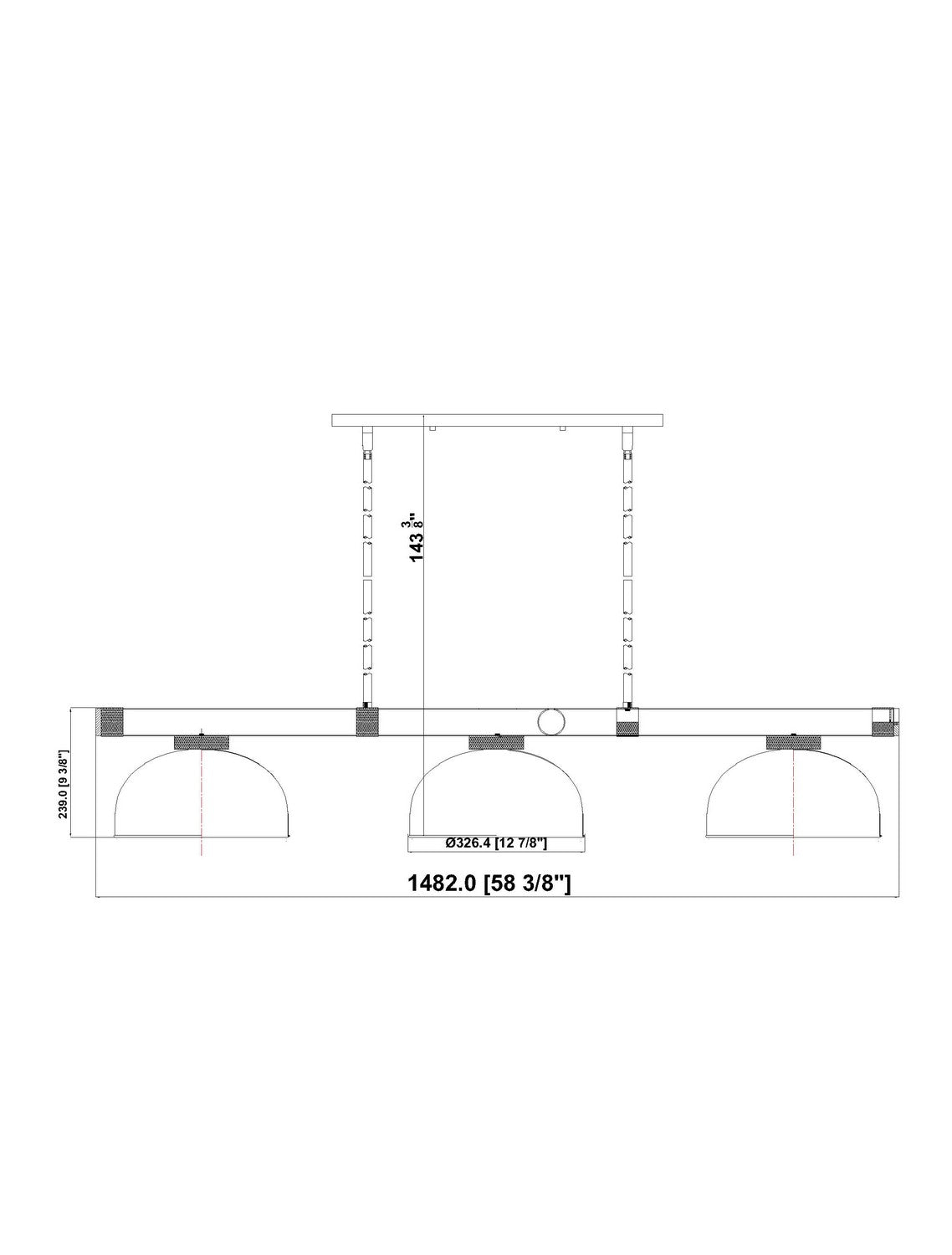 Billiard 3 lumières | Vanguard