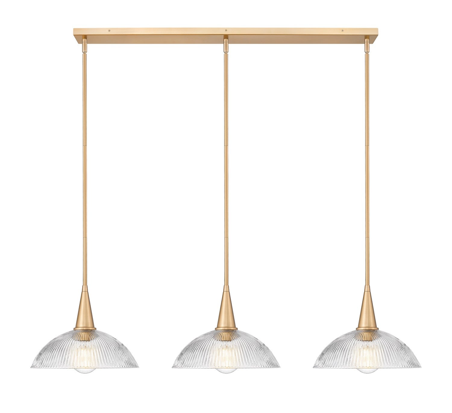 Lustre linéaire 3 lumières | Lunelle