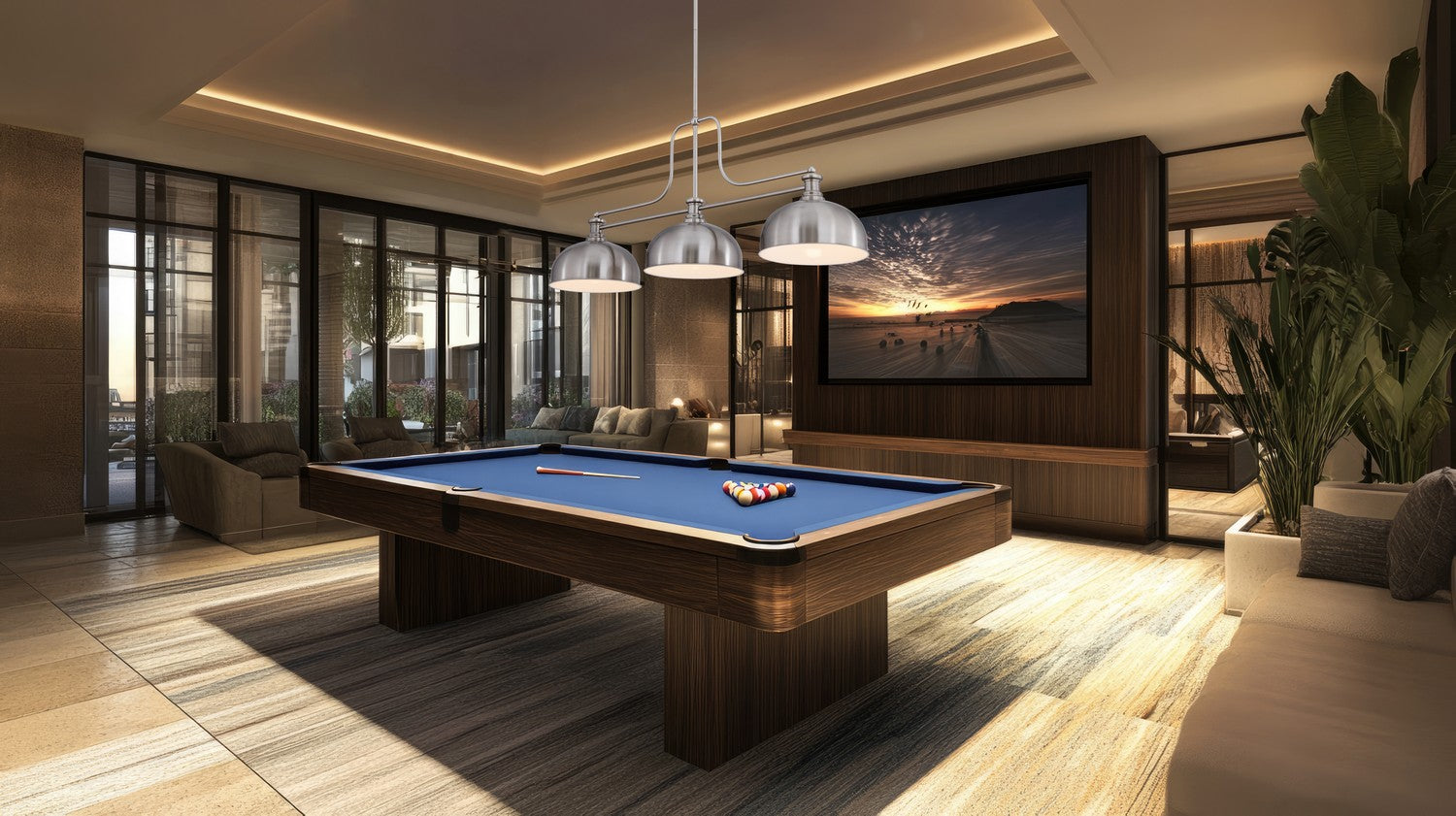 Billiard 3 lumières | Melange