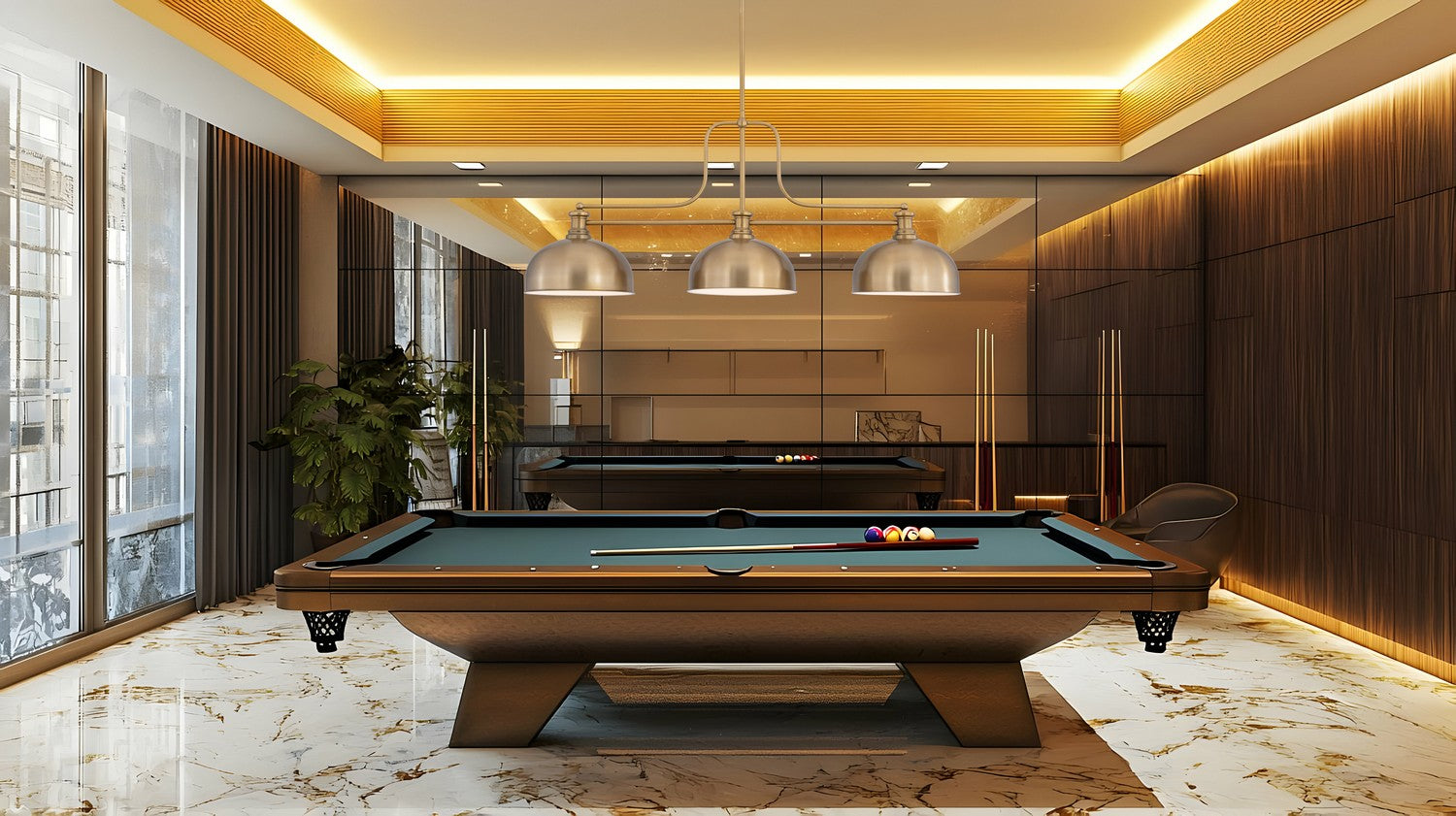 Billiard 3 lumières | Melange