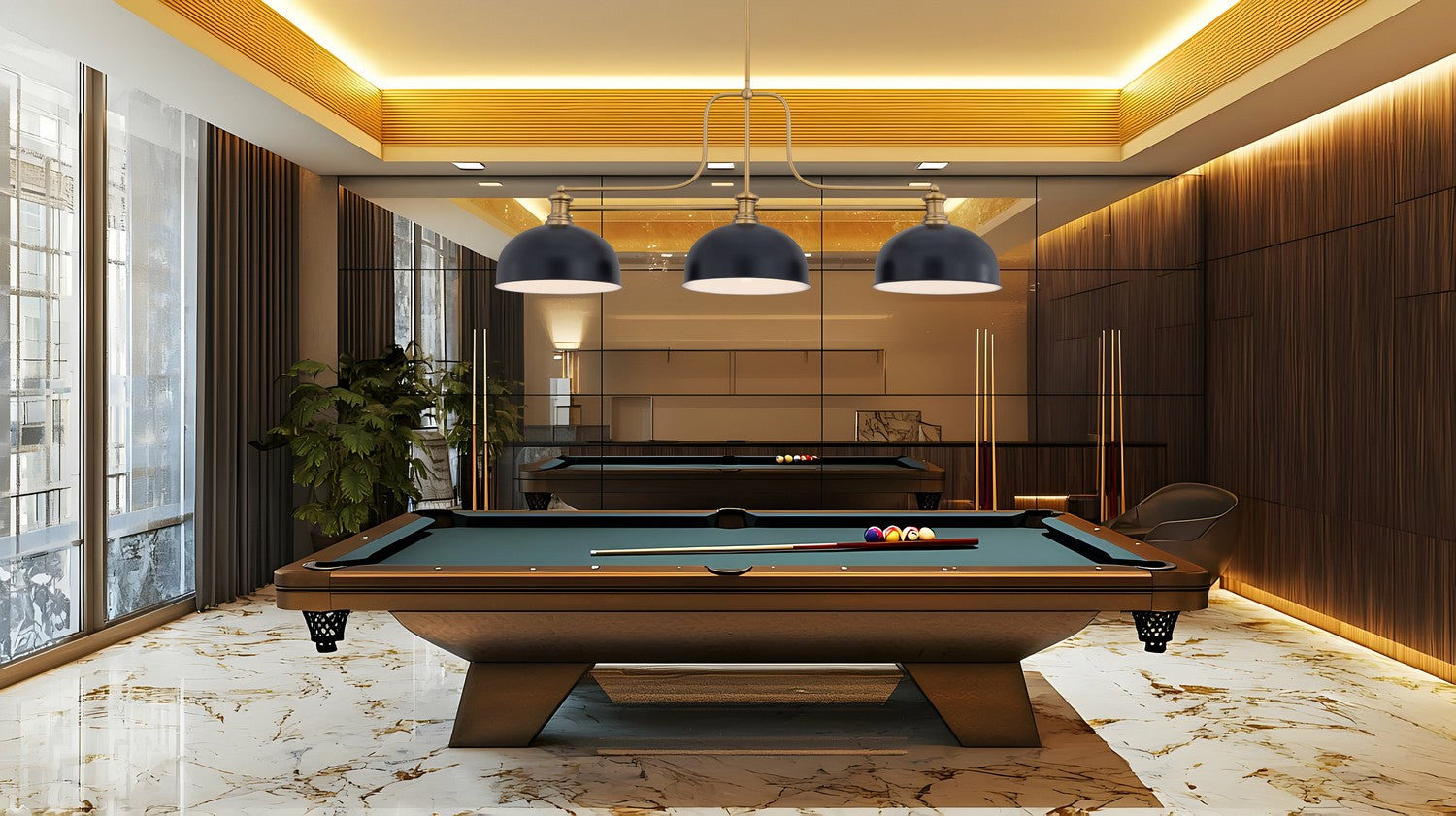 Billiard 3 lumières | Melange