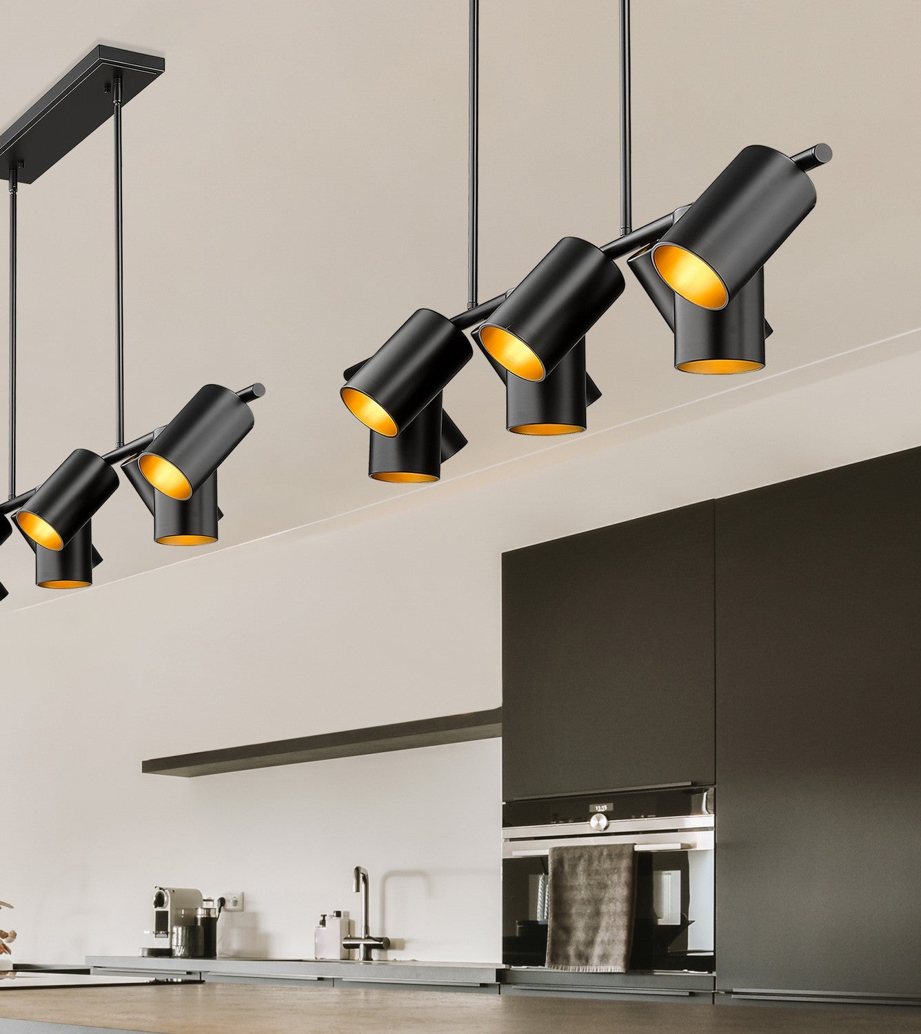 Lustre linéaire 9 lumières | Lumina