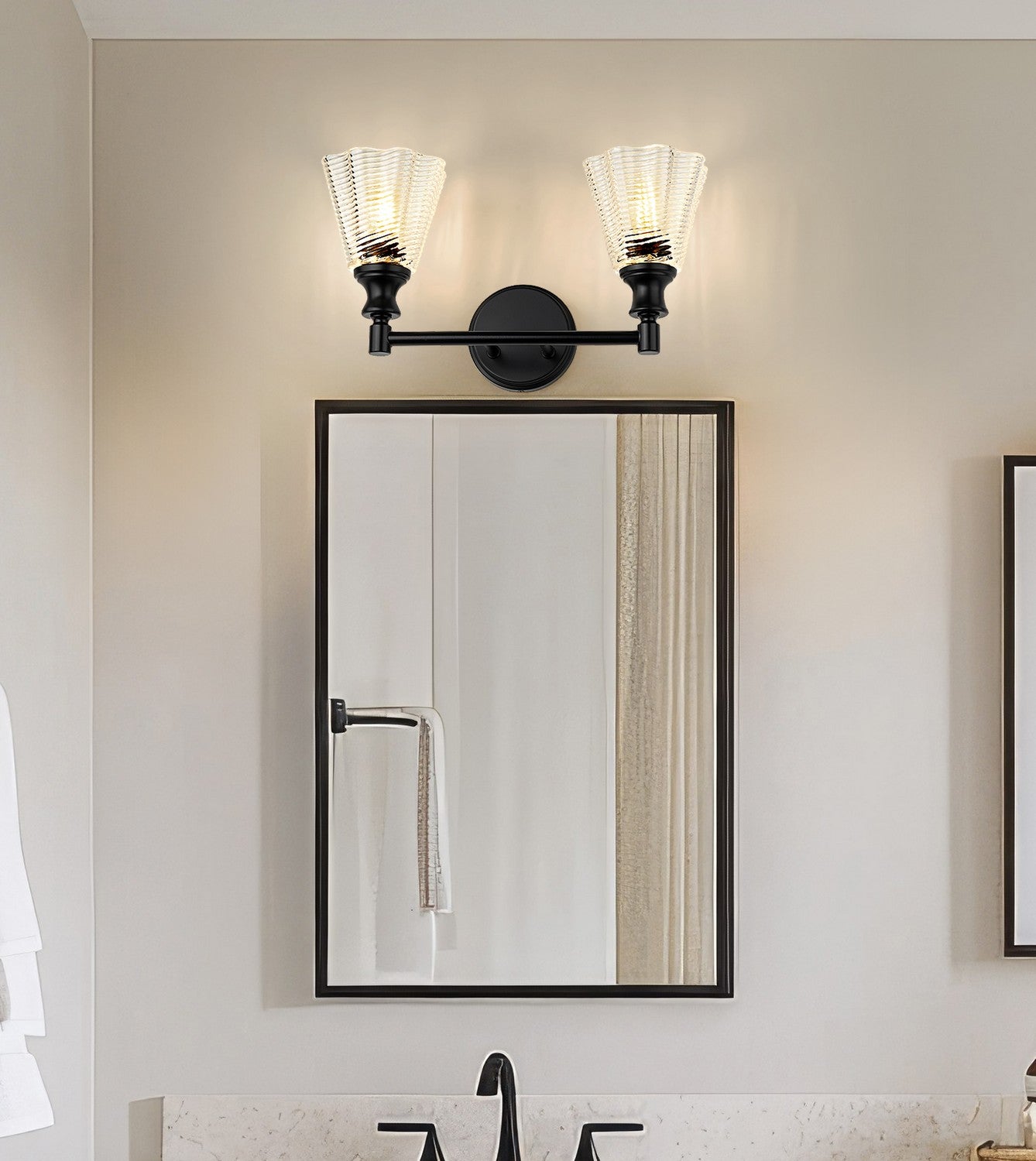 Applique de vanité 2 lumières | Auden