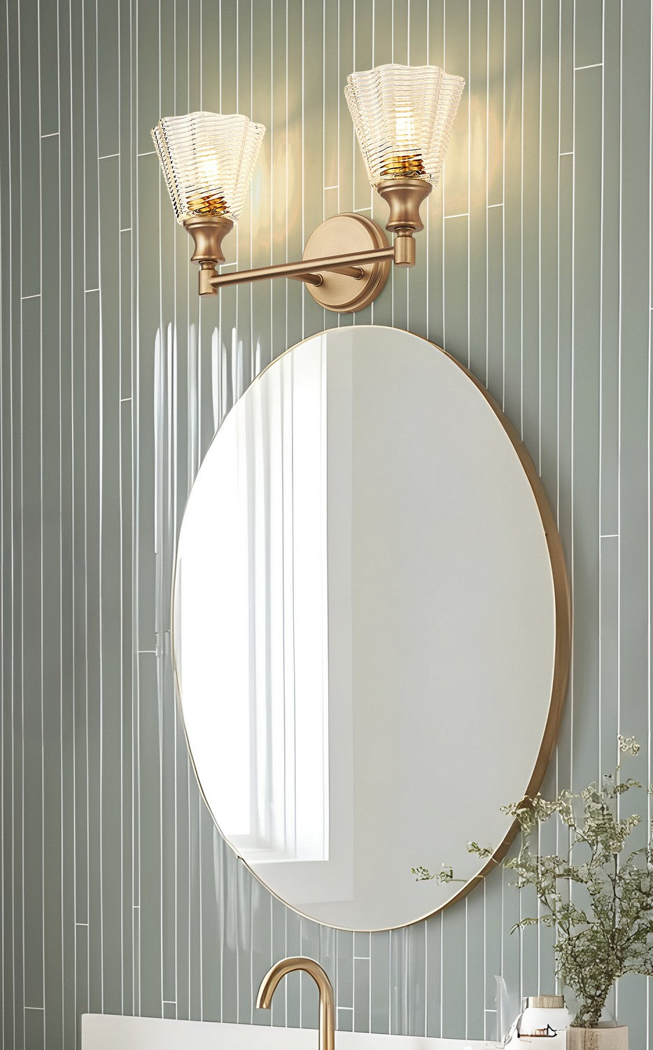 Applique de vanité 2 lumières | Auden