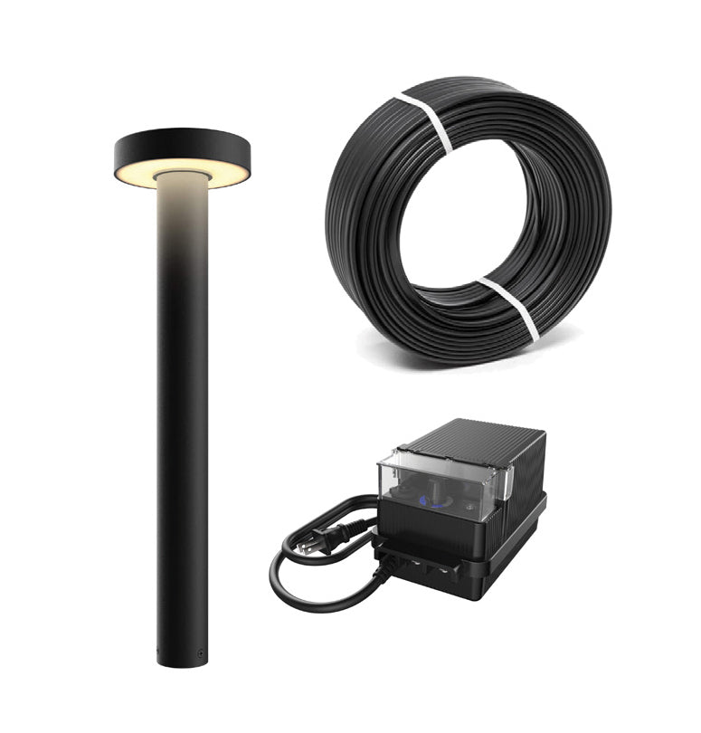 Luminaire paysager extérieur LPP20-CC-BK + LCBL-50-16 + LTRP-60-BK