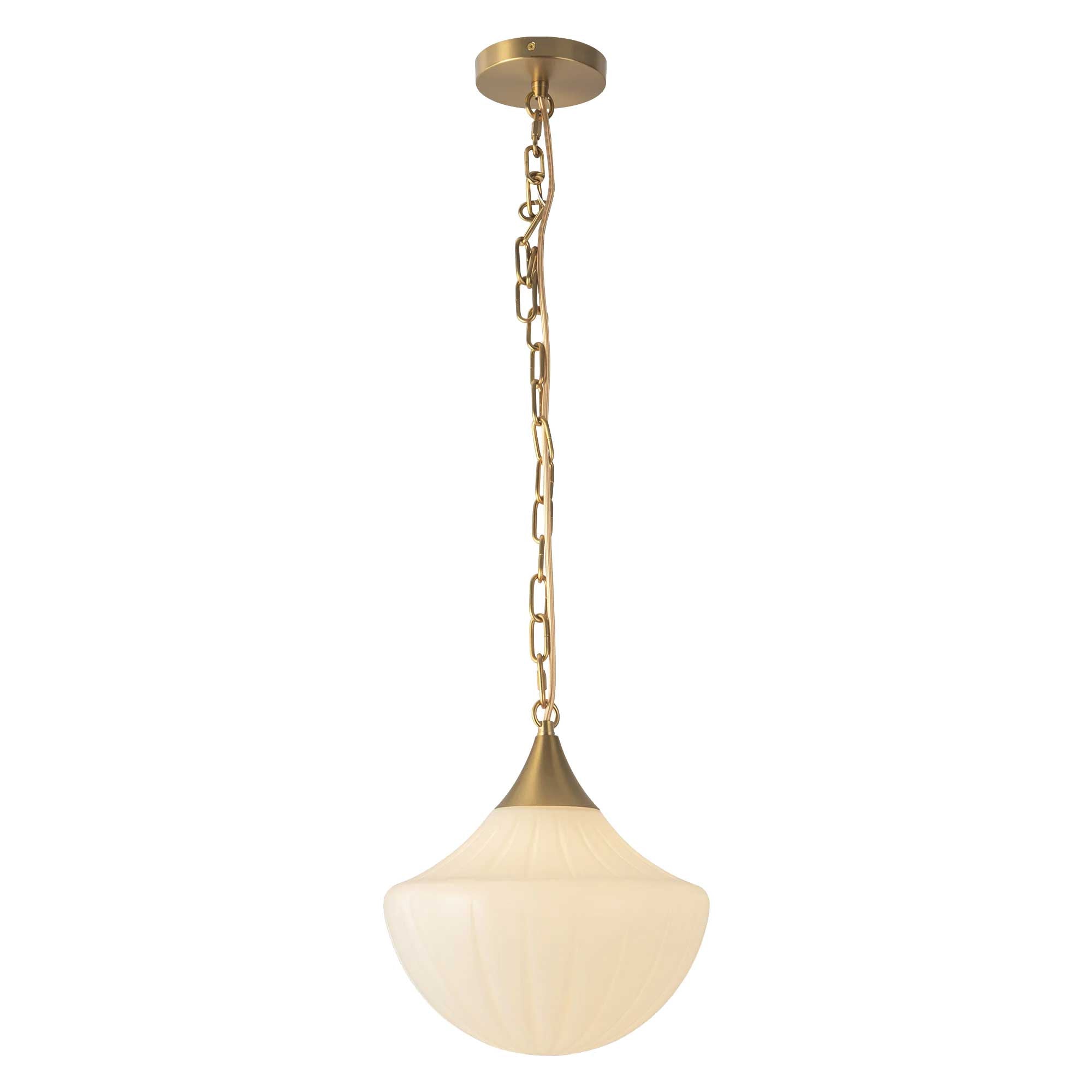 Luminaire suspendu Or brossé | FARRAH