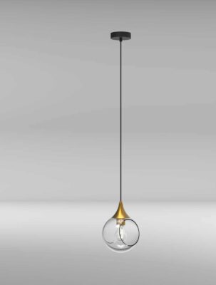 INSPIRE Suspension Or, Noir - PF274-1LPE-BLK/BRS | KENDAL