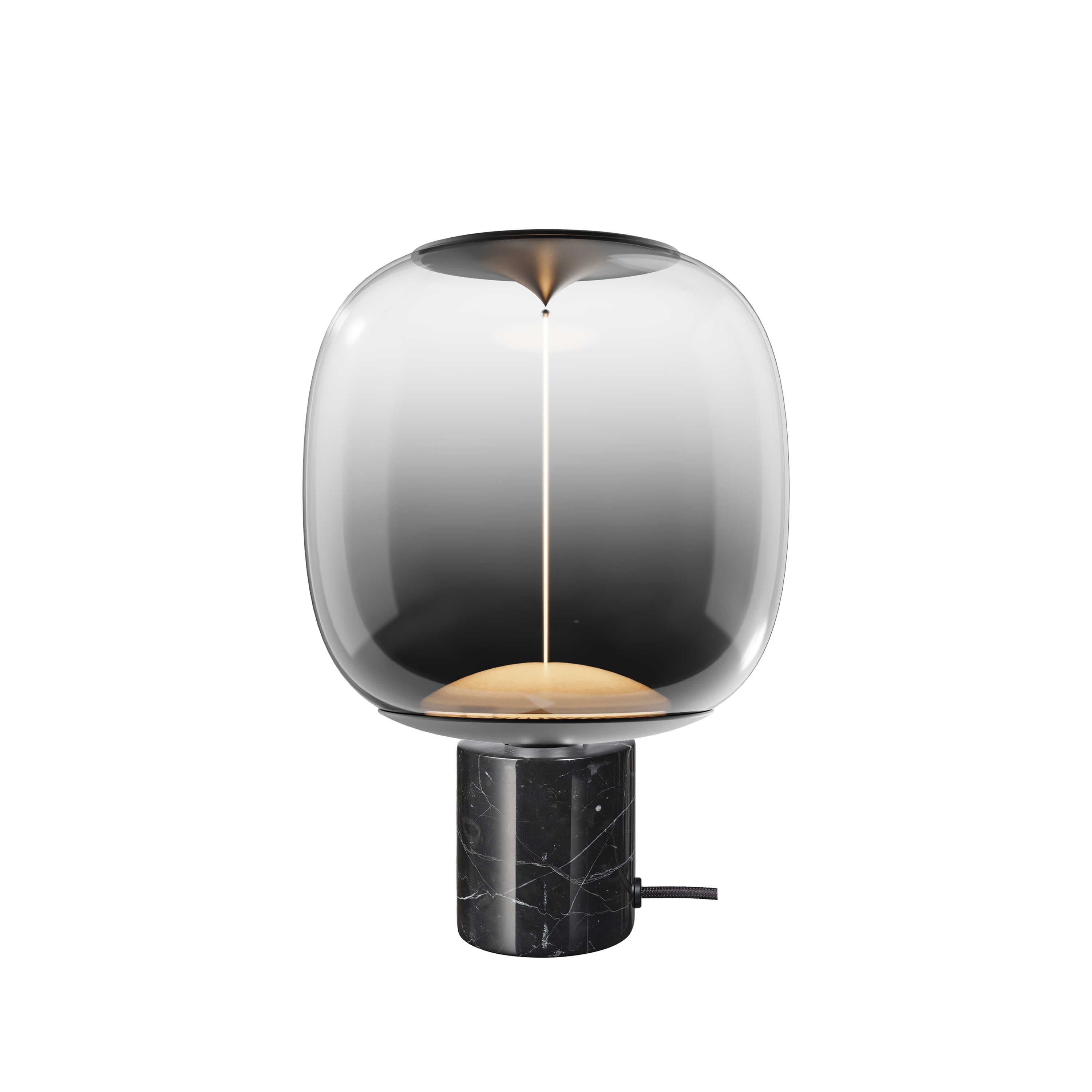 Lampe sur table Noir DEL INTÉGRÉ - RMB-BK + LPC-W250B1 | INTER