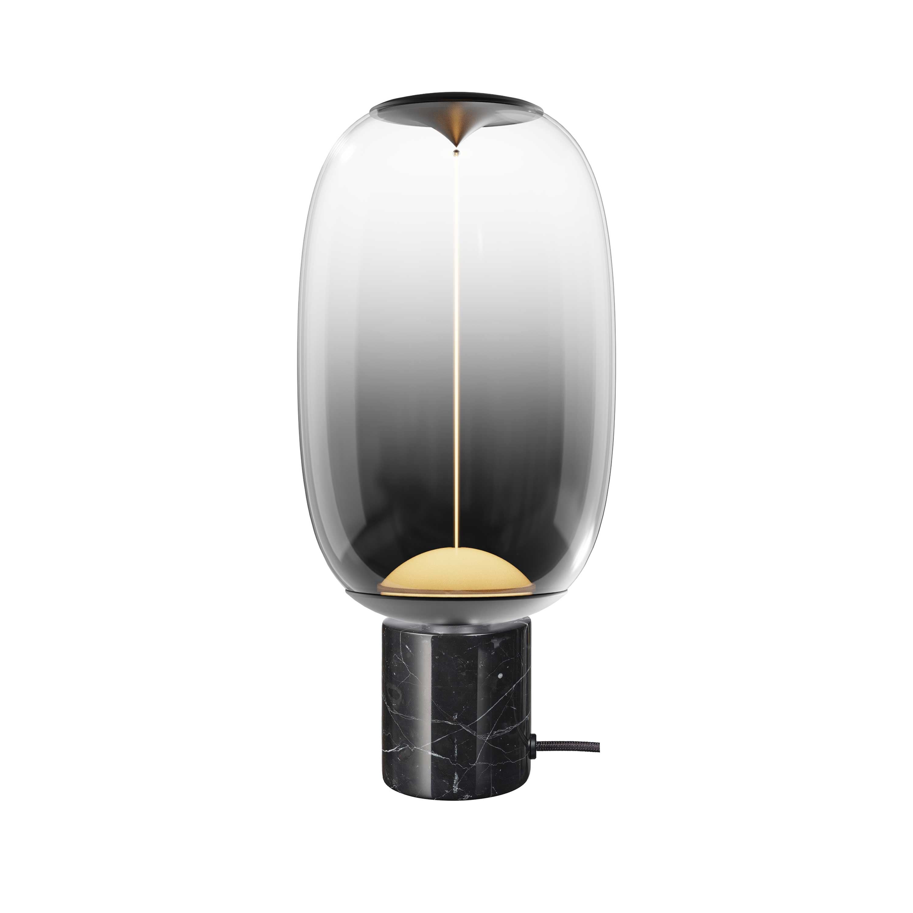 Lampe sur table Noir DEL INTÉGRÉ - RMB-BK + LPC-WG200B1 | INTER
