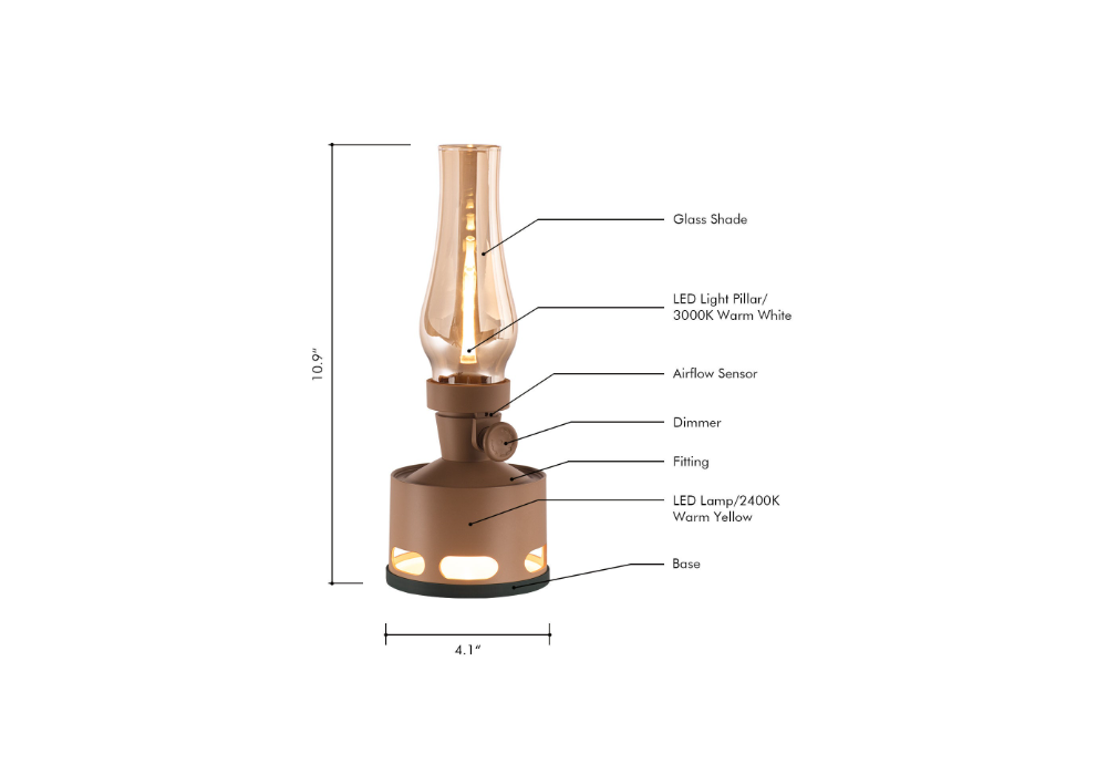 OLD DAYS Table lamp - T140004-Khaki | TUBICEN