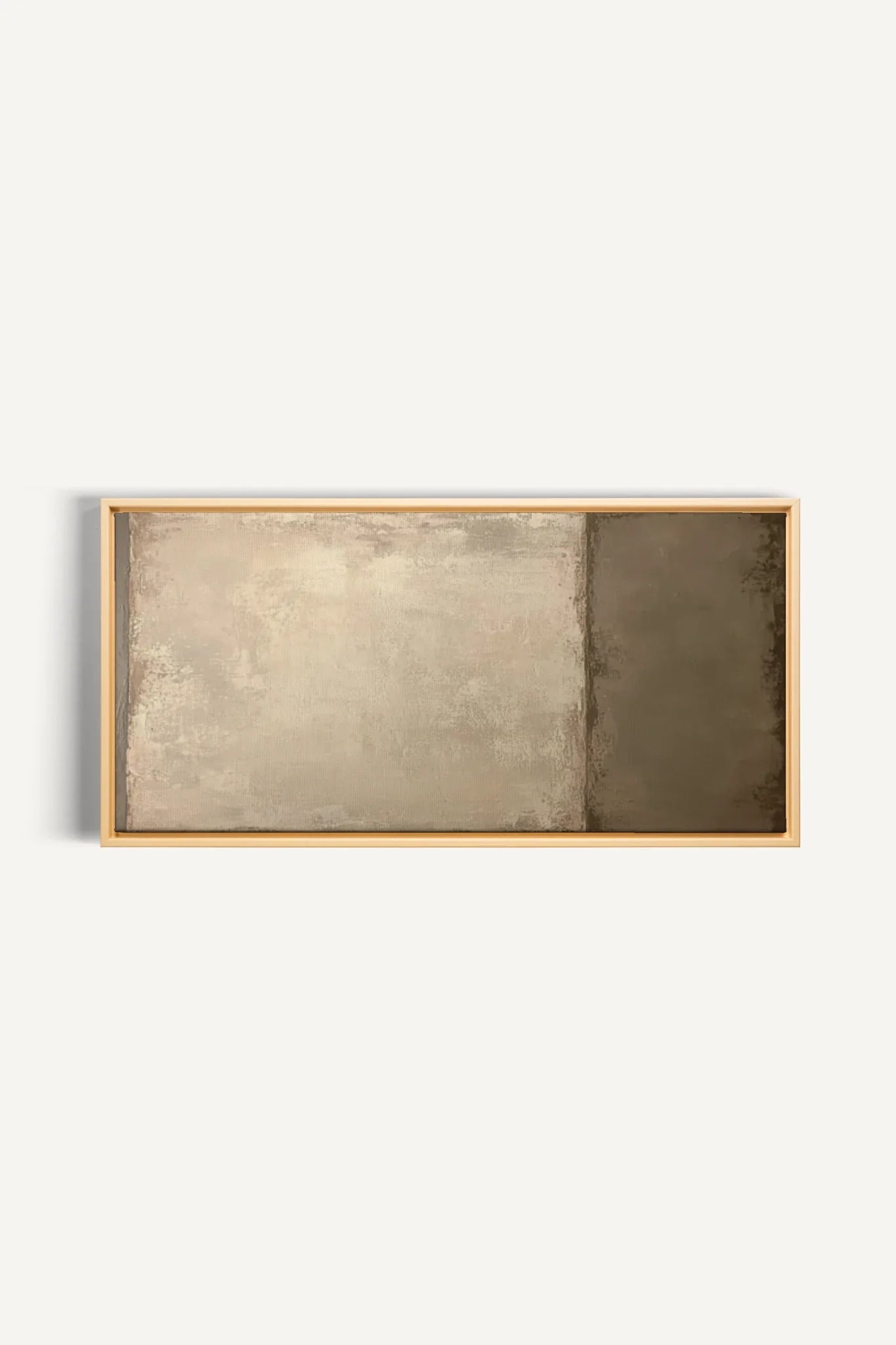 VOILE DE TERRE, Oeuvre sur toile étirée, encadré Naturel Clair