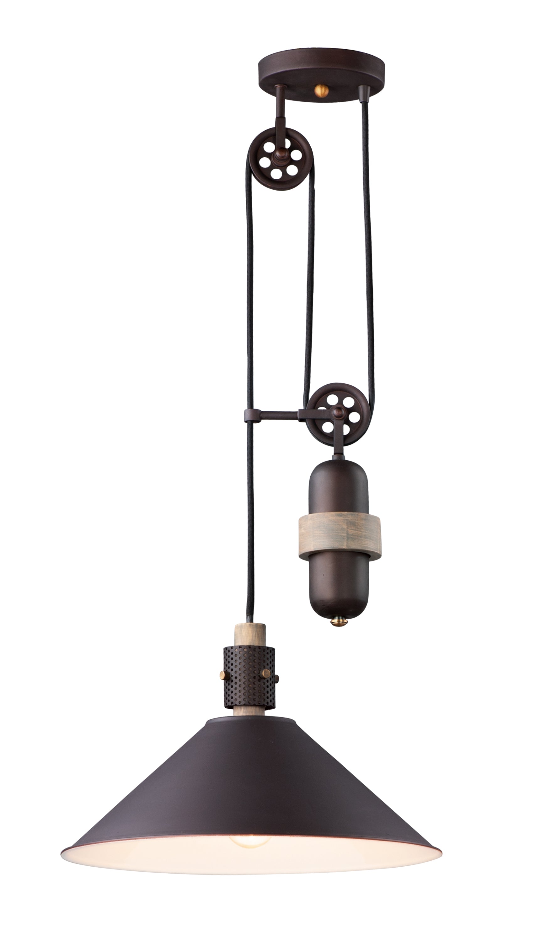 TUCSON Pendant Bronze, Wood - 10090OIWWD | MAXIM/ET2
