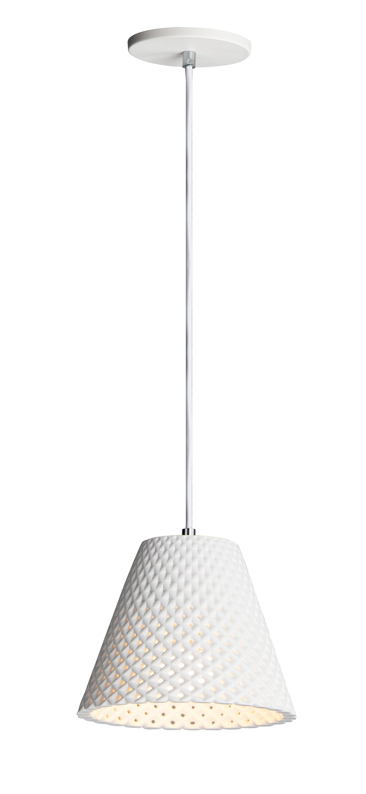 WOVEN Pendant White - 10144WT | MAXIM/ET2