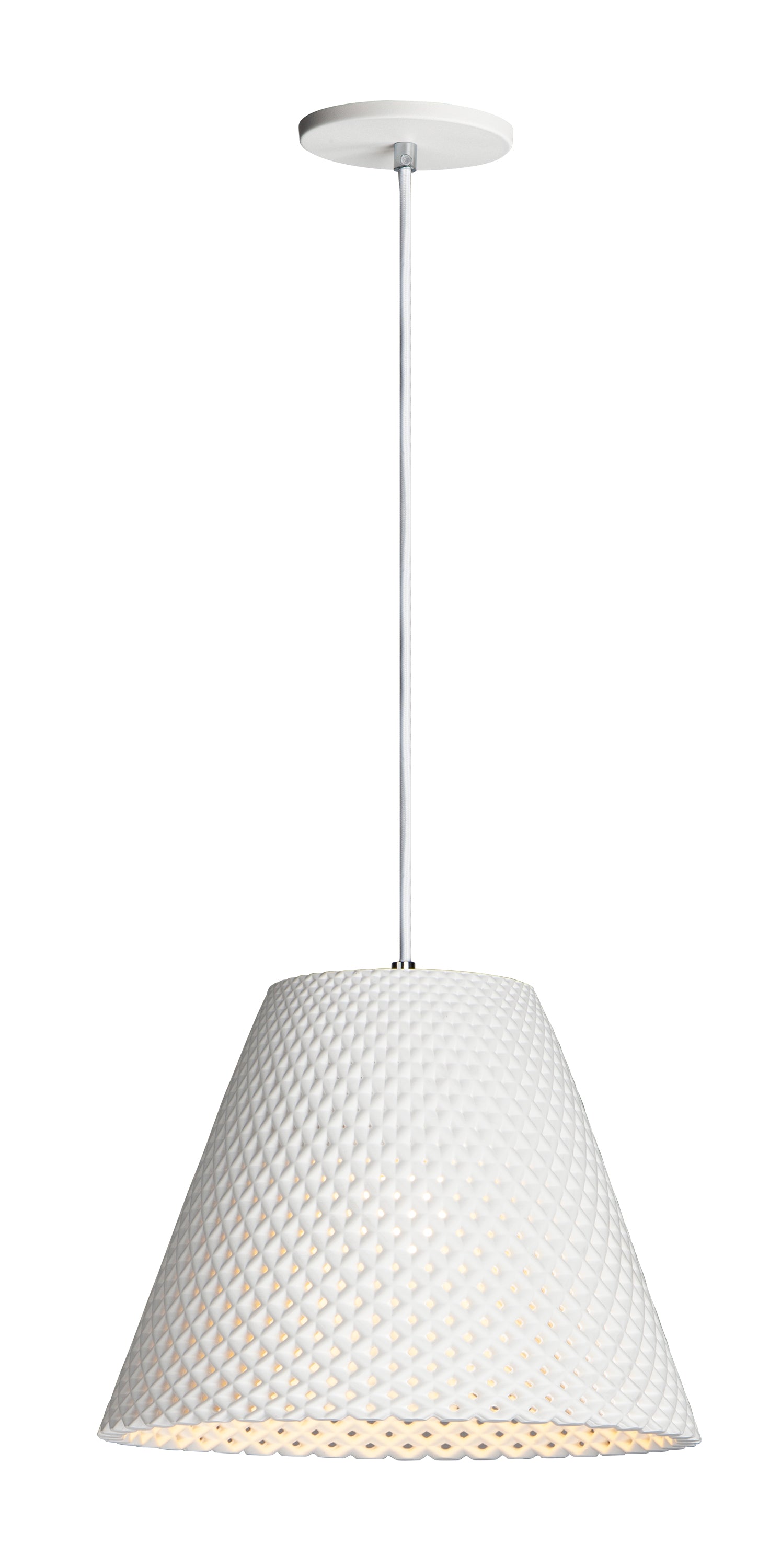 WOVEN Pendant White - 10145WT | MAXIM/ET2