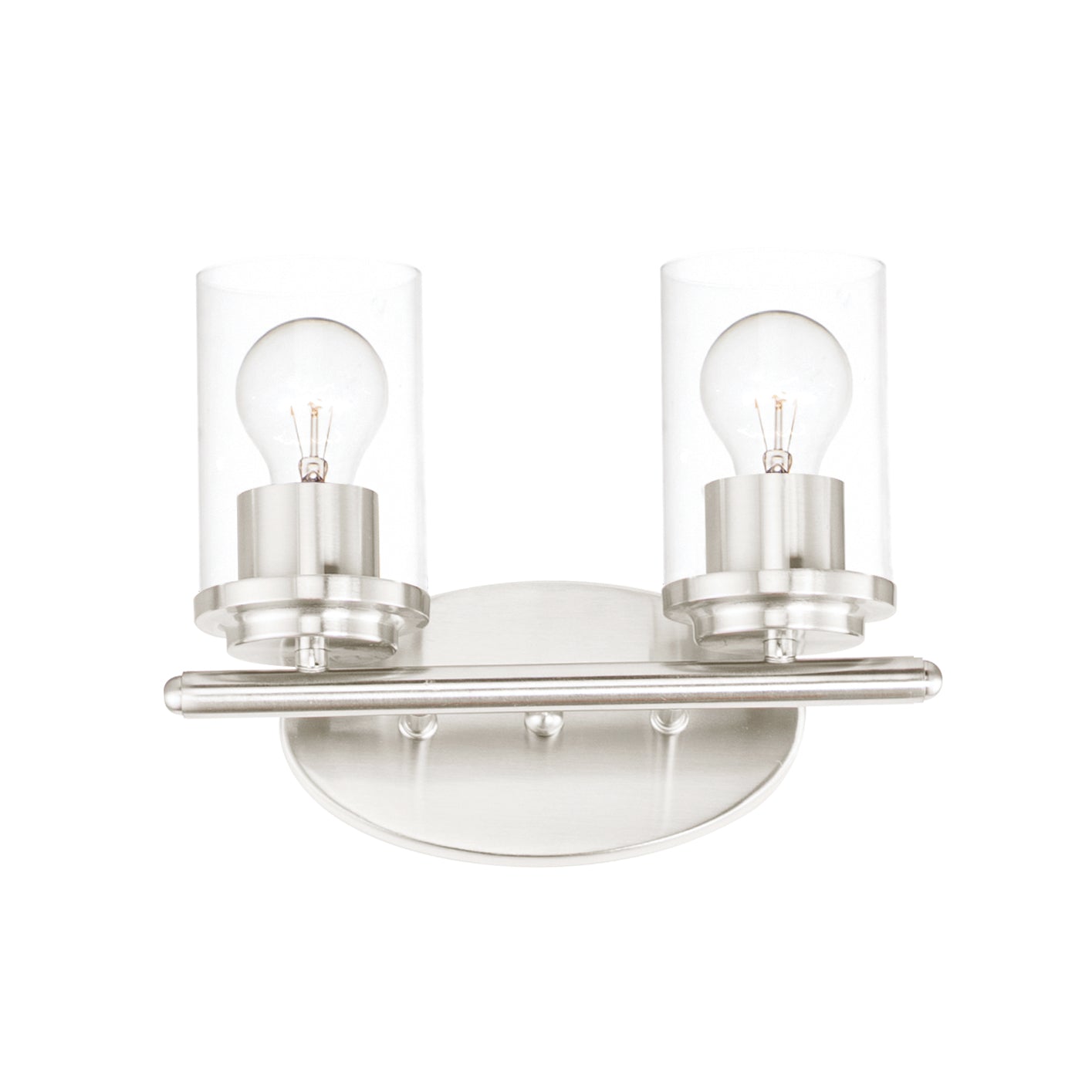 CORONA Bathroom sconce Nickel - 10212CLSN | MAXIM/ET2