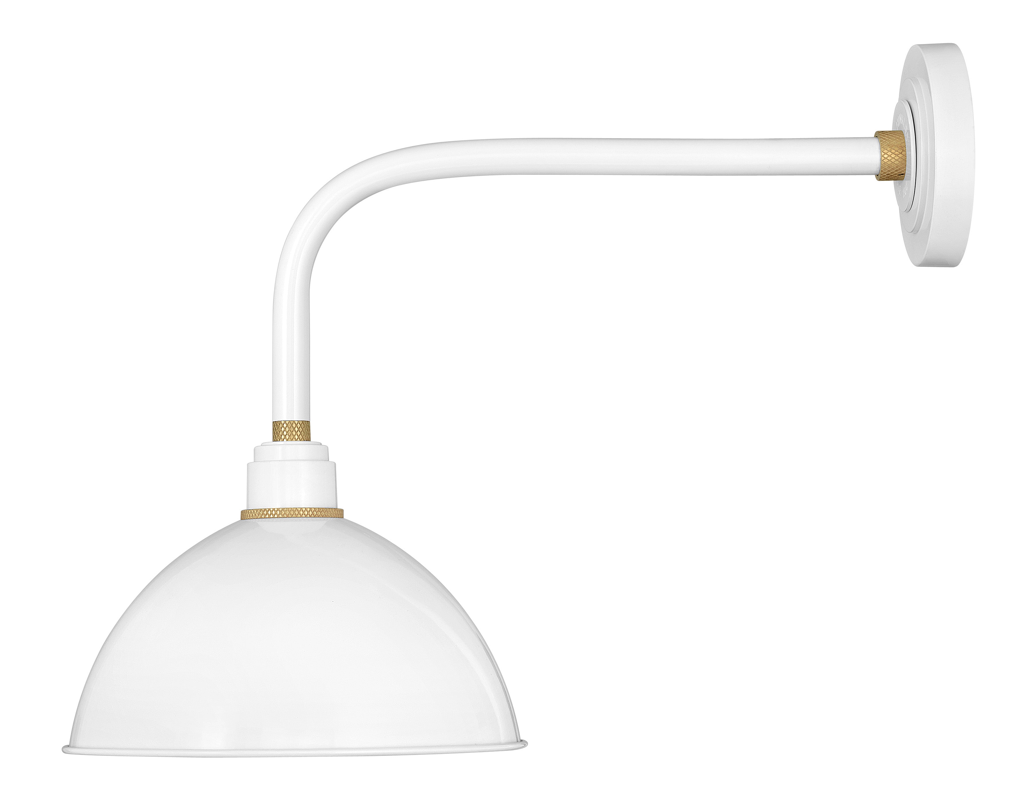 FOUNDRY-DOME Murale exterieure Blanc - 10514GW | HINKLEY