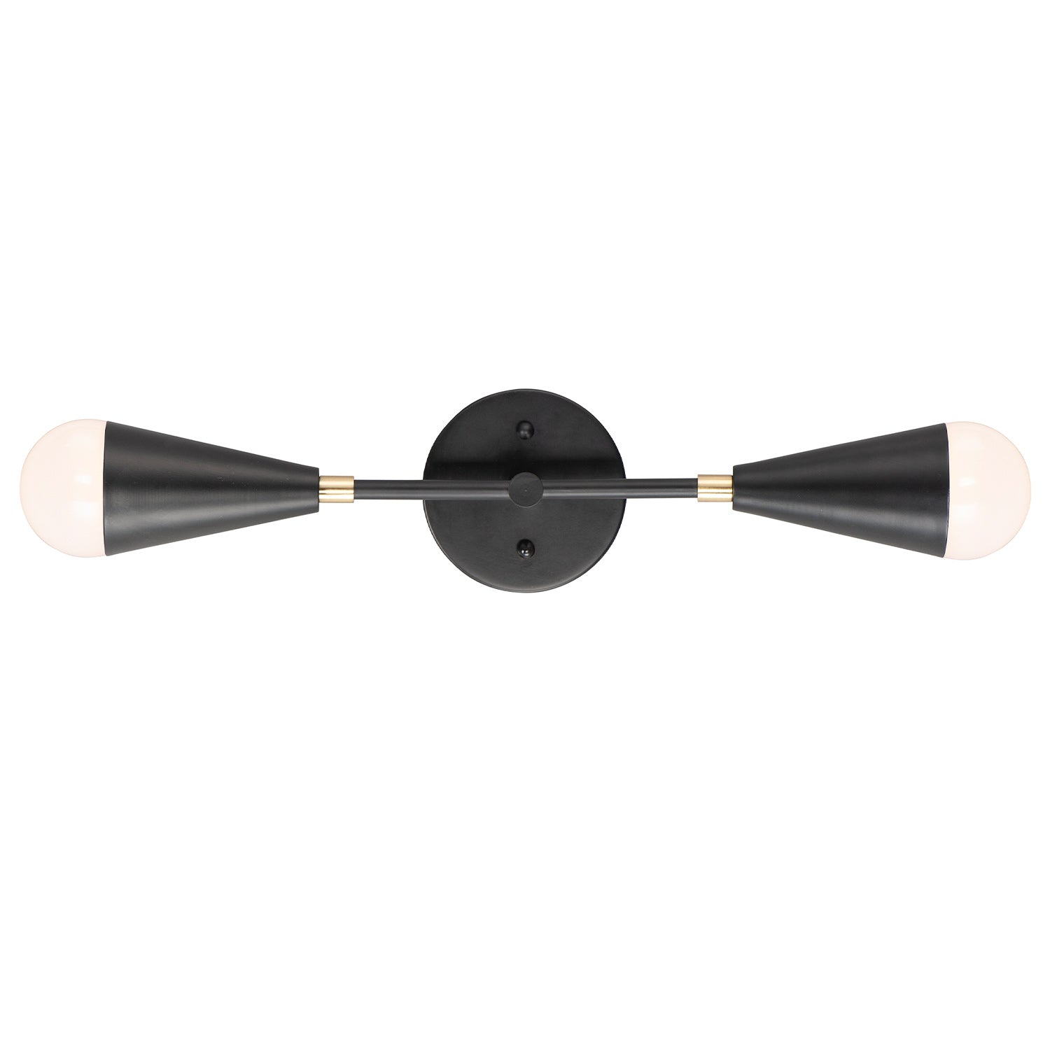 LOVELL Sconce Black, Gold - 11262BKSBR | MAXIM/ET2