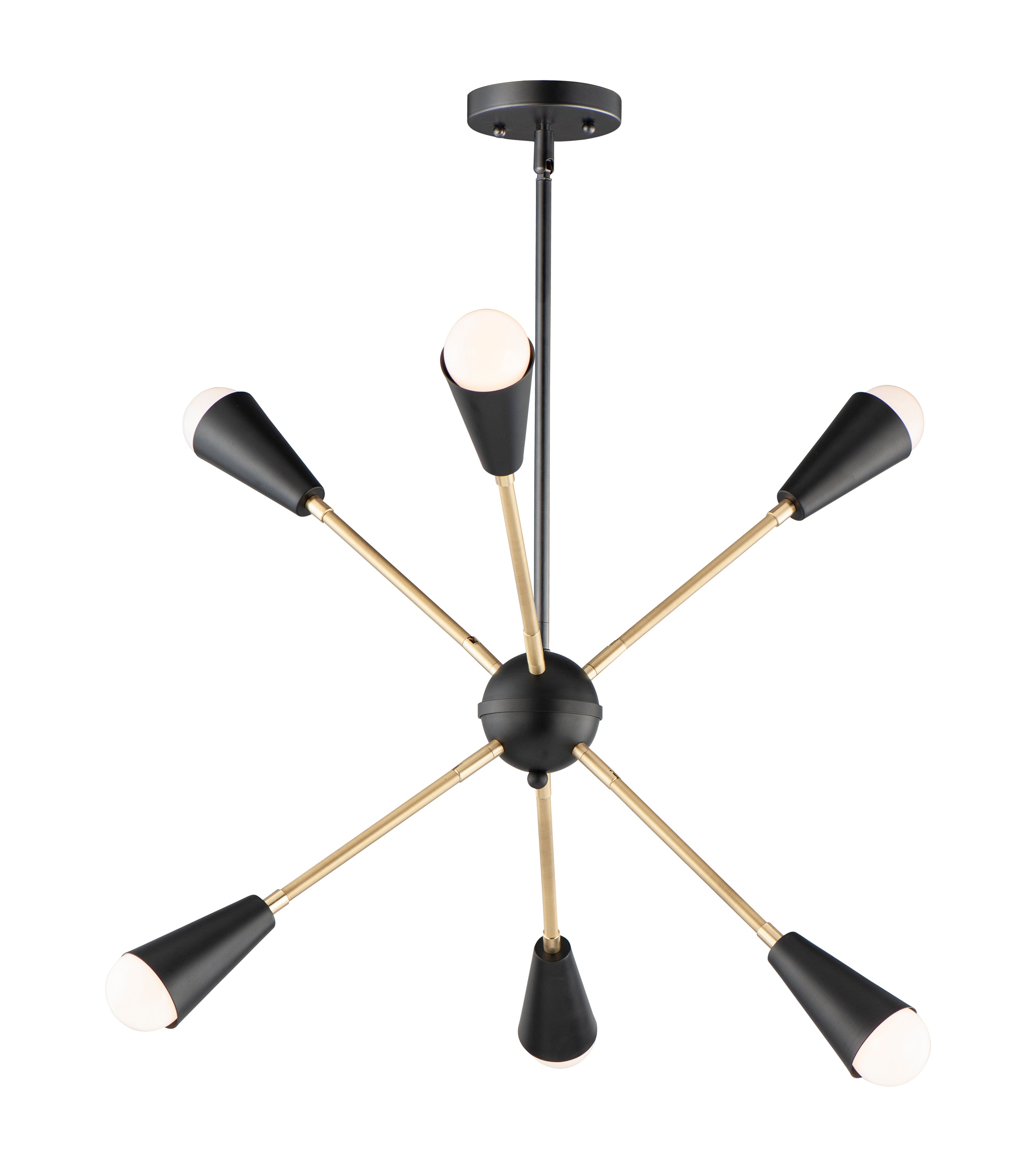 LOVELL Pendant Black, Gold - 11266BKSBR | MAXIM/ET2