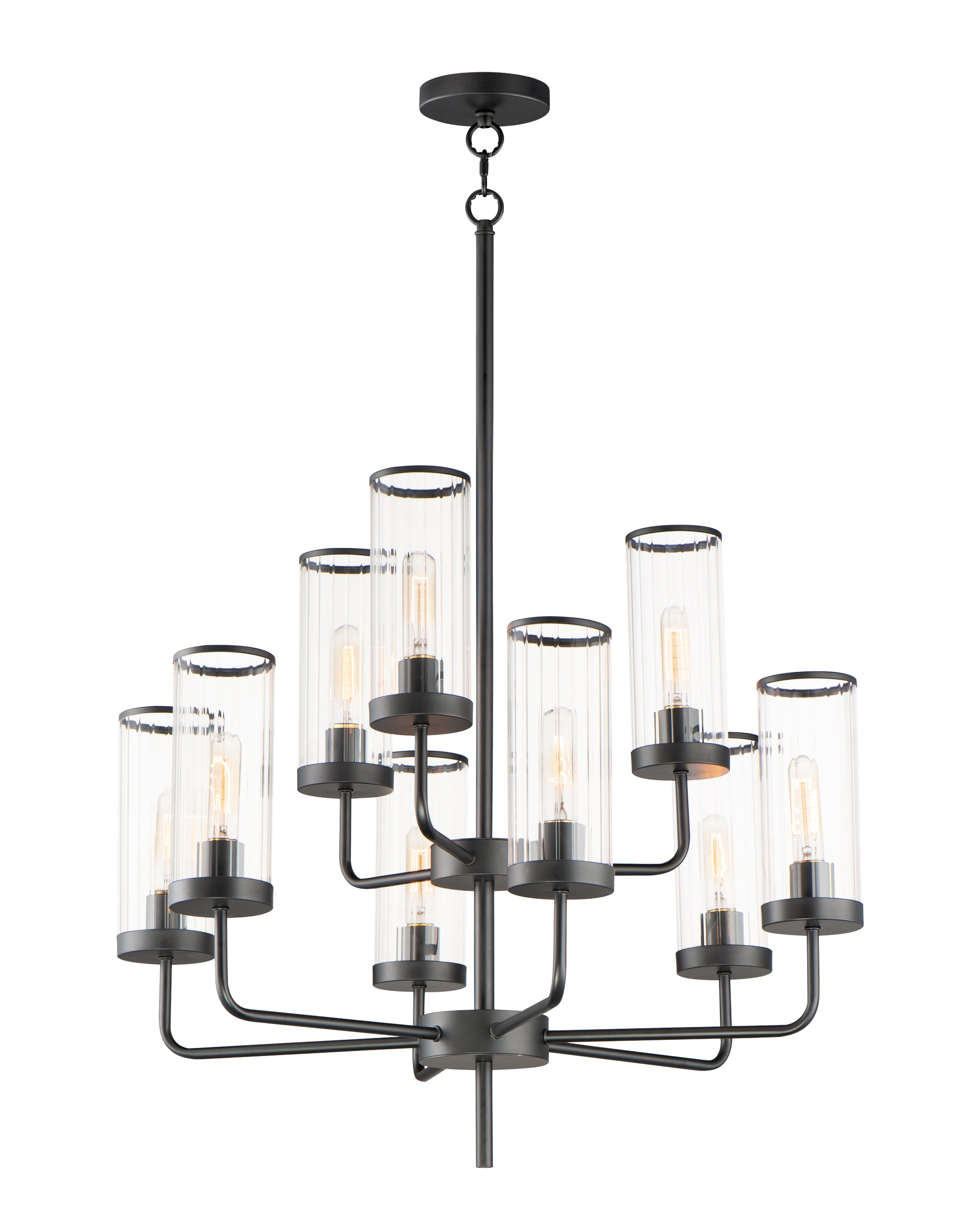 CROSBY Chandelier Black - 11479CRBK | MAXIM/ET2