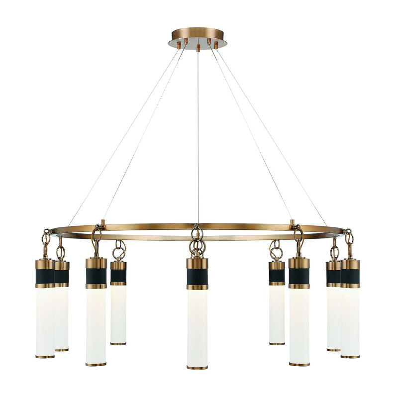 ABEL Chandelier Black, Gold INTEGRATED LED - 1-1642-10-143 | SAVOYS