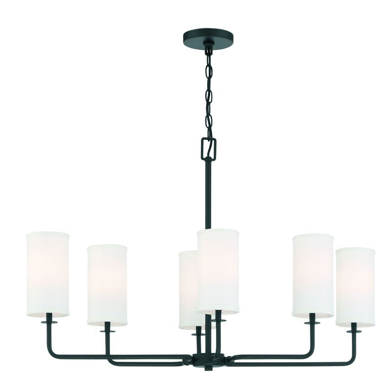 POWELL Chandelier Black - 1-1756-6-89 | SAVOYS