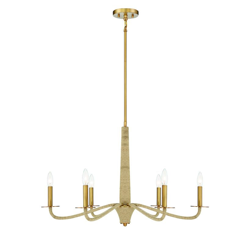 CANNON Chandelier Or - 1-1824-6-320 | SAVOYS