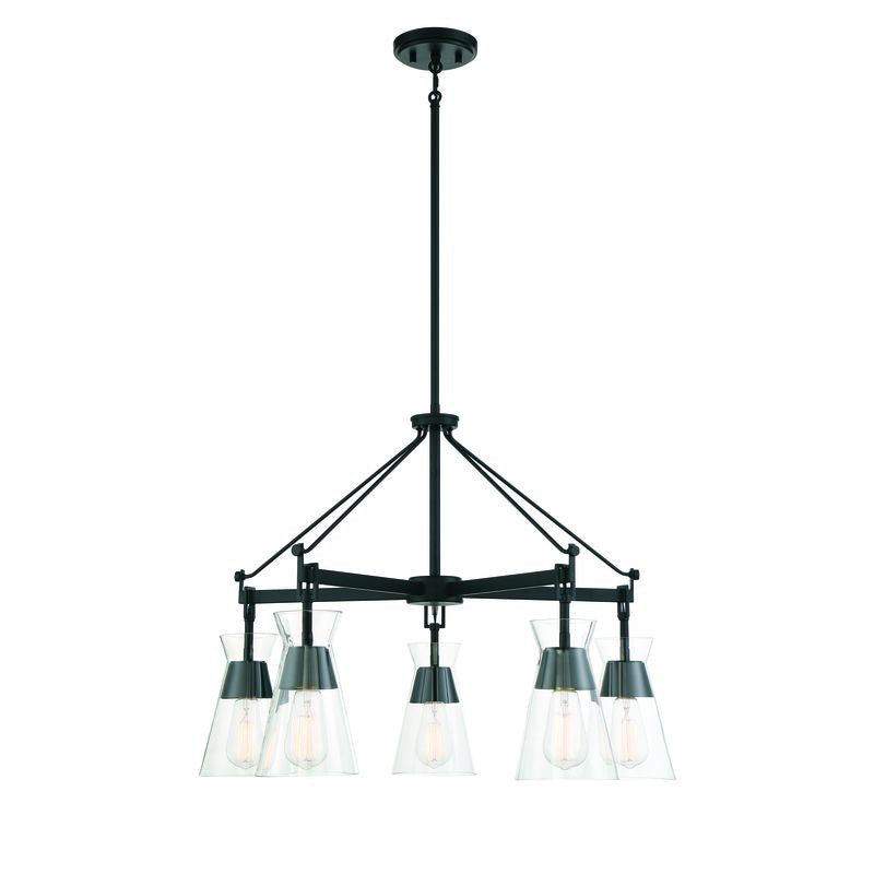 LAKEWOOD Chandelier Black - 1-1832-5-89 | SAVOYS