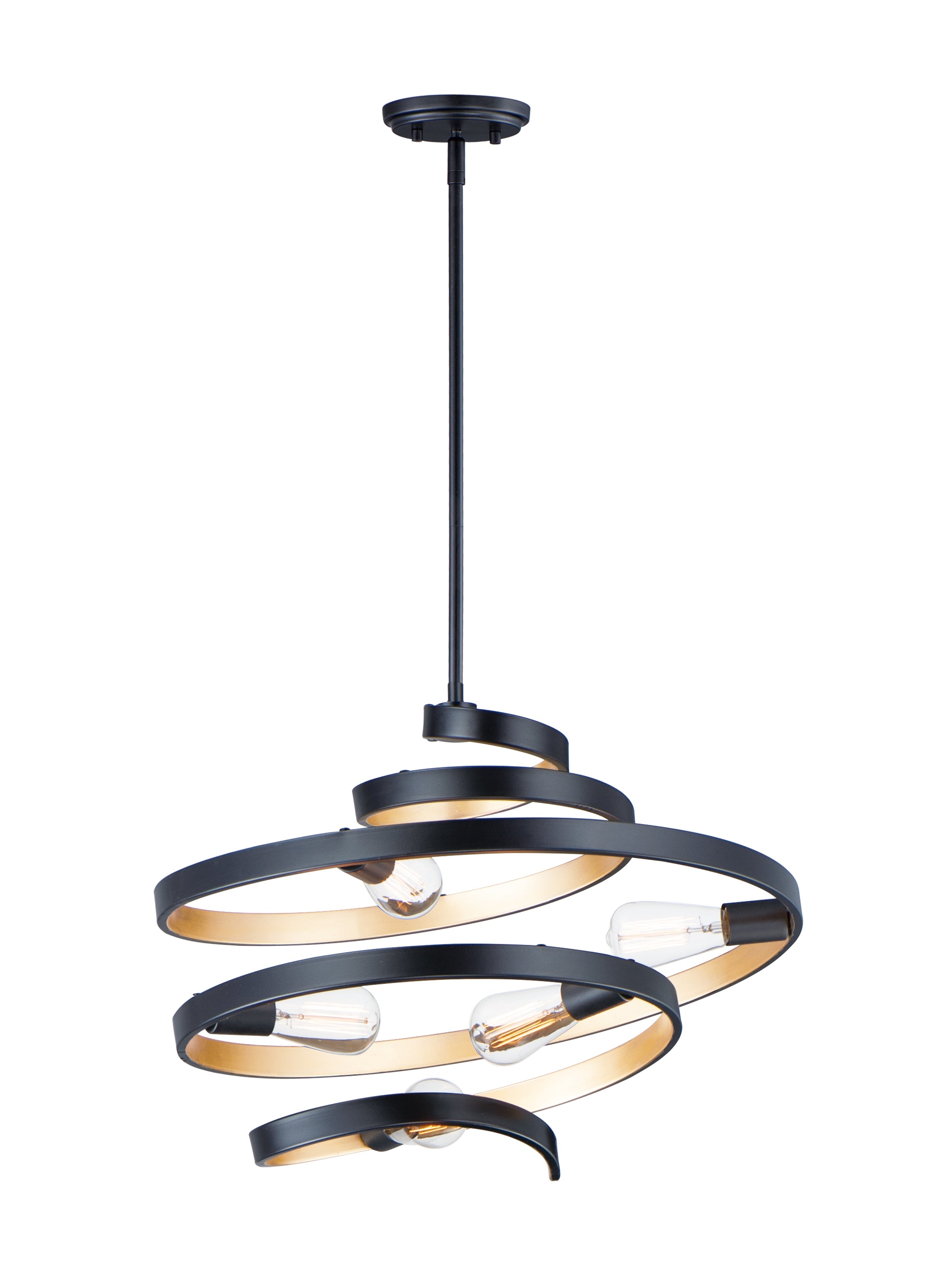 TWISTER Pendant Black, Gold - 12235BKGLD | MAXIM/ET2