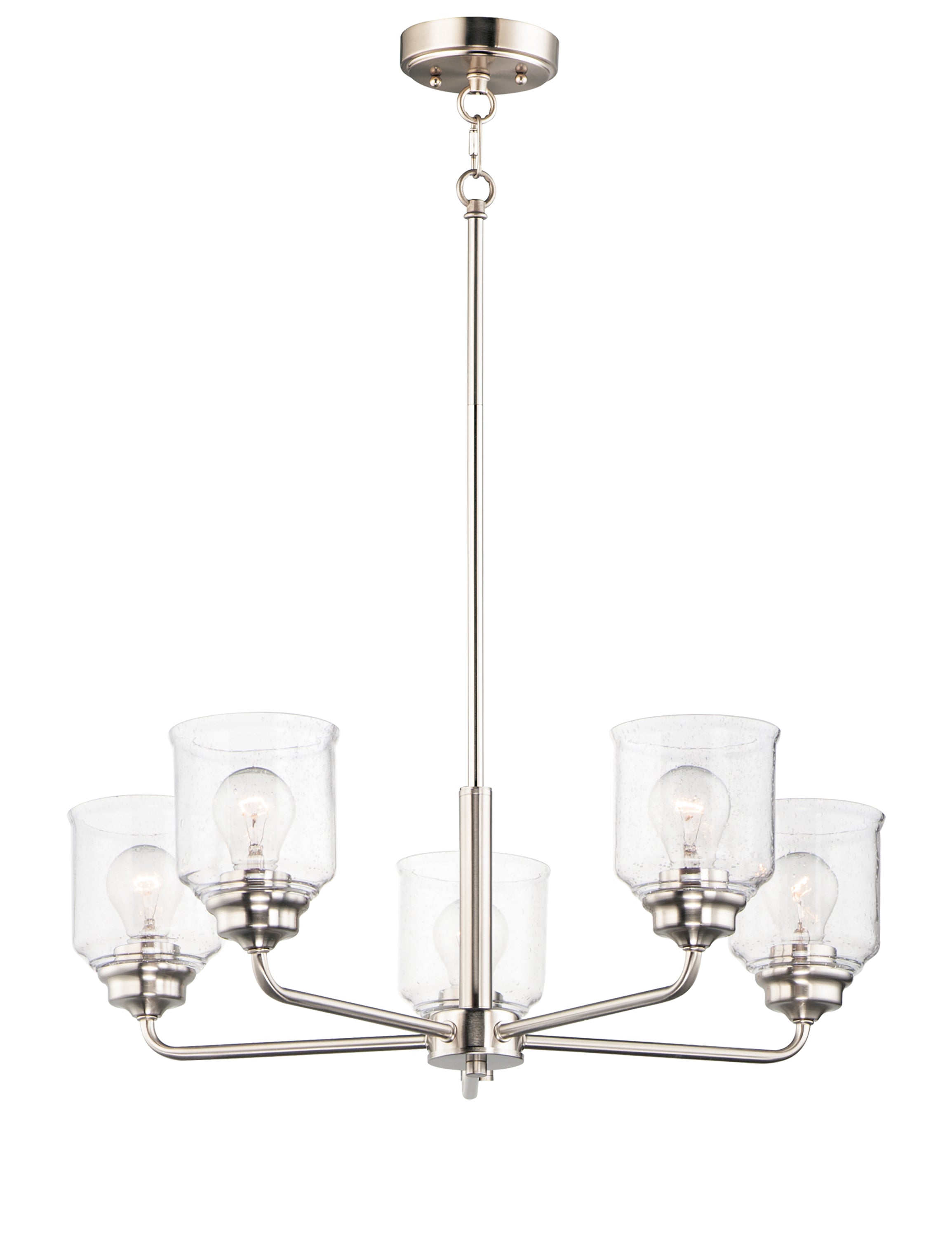 ACADIA Chandelier Nickel - 12266CDSN | MAXIM/ET2