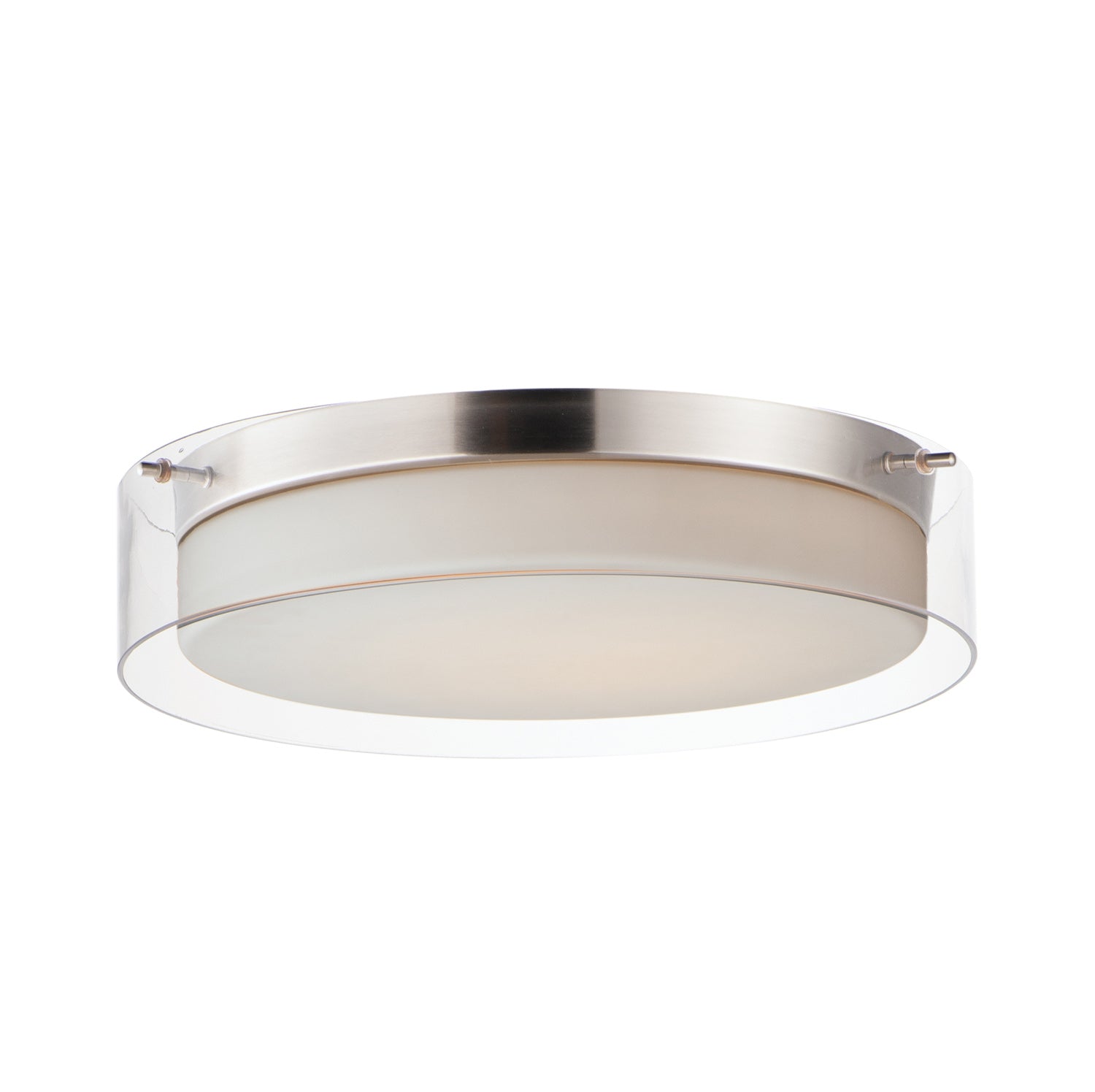 DUO Flush mount Nickel INTEGRATED LED - 12284CLSWSN | MAXIM/ET2
