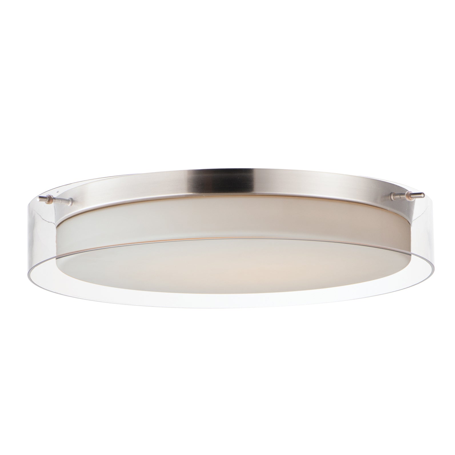 DUO Flush mount Nickel INTEGRATED LED - 12286CLSWSN | MAXIM/ET2