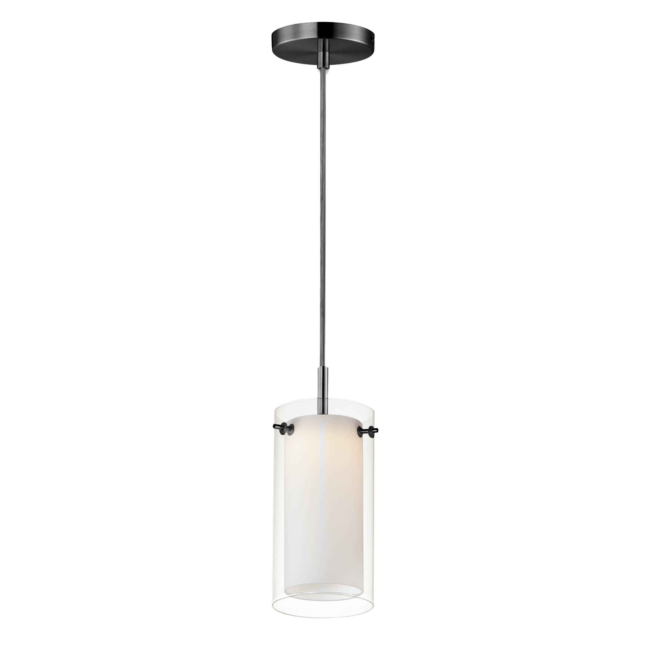 DUO Pendant Black INTEGRATED LED - 12289CLSWBK | MAXIM/ET2