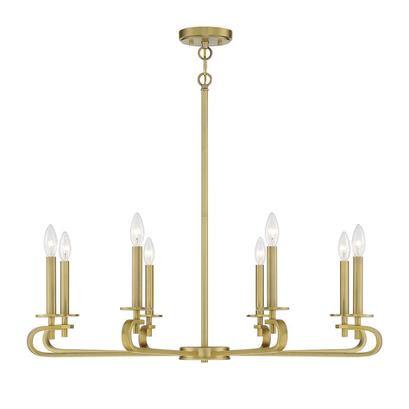 TORINO Chandelier Or - 1-2451-8-322 | SAVOYS