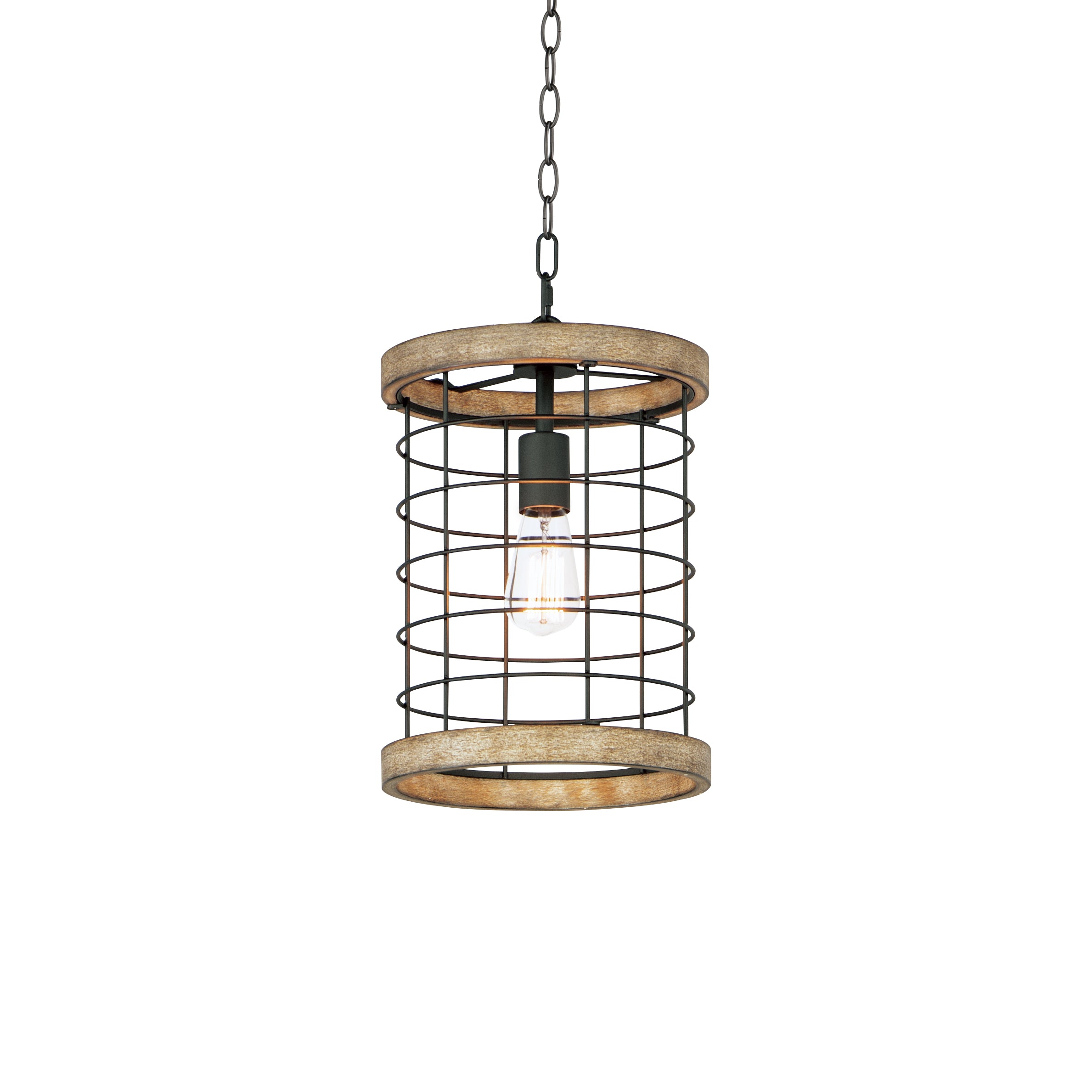 HOMESTEAD Pendant Wood, Black - 12519DWBK | MAXIM/ET2