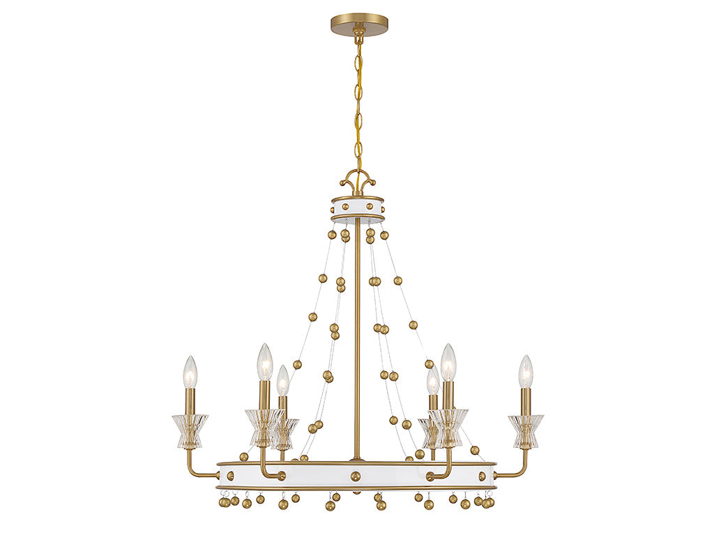 IRIS Chandelier White - 1-3804-6-142 | SAVOYS