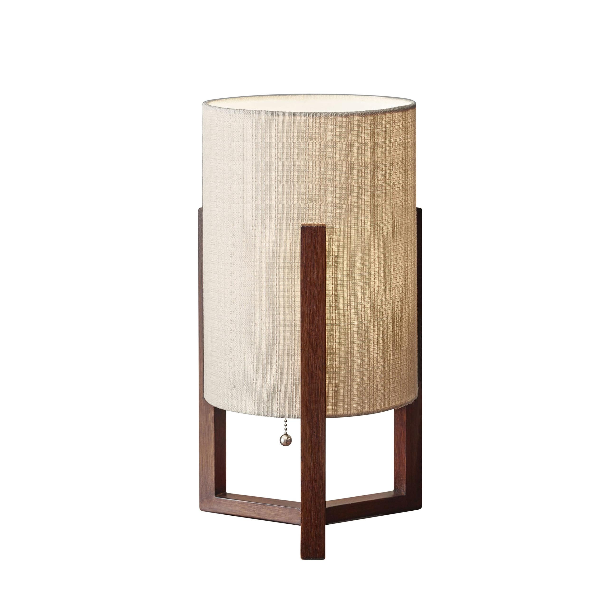 QUINN Lampe sur table Bois - 1502-15 | ADESSO
