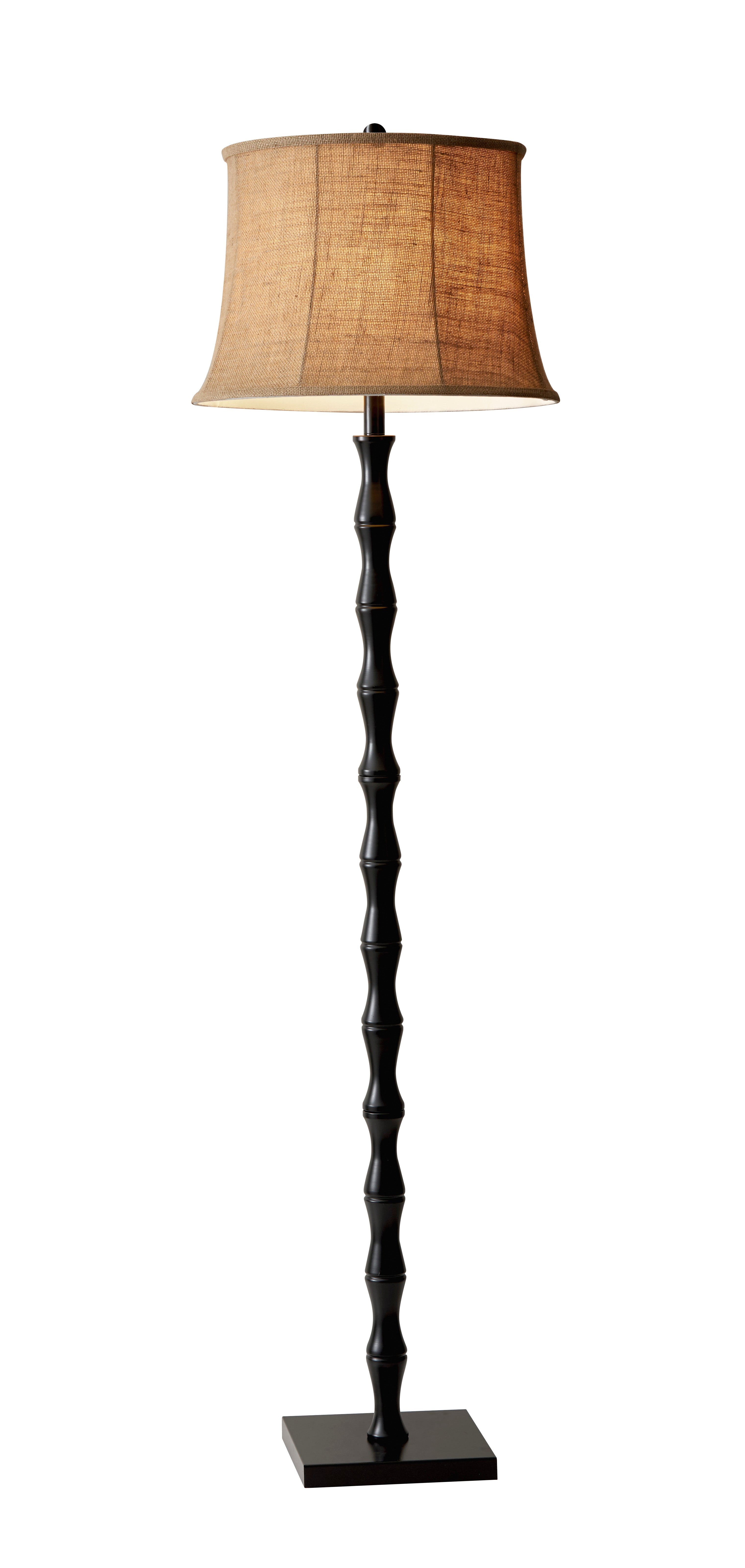 STRATTON Lampe sur pied Noir - 1523-01 | ADESSO