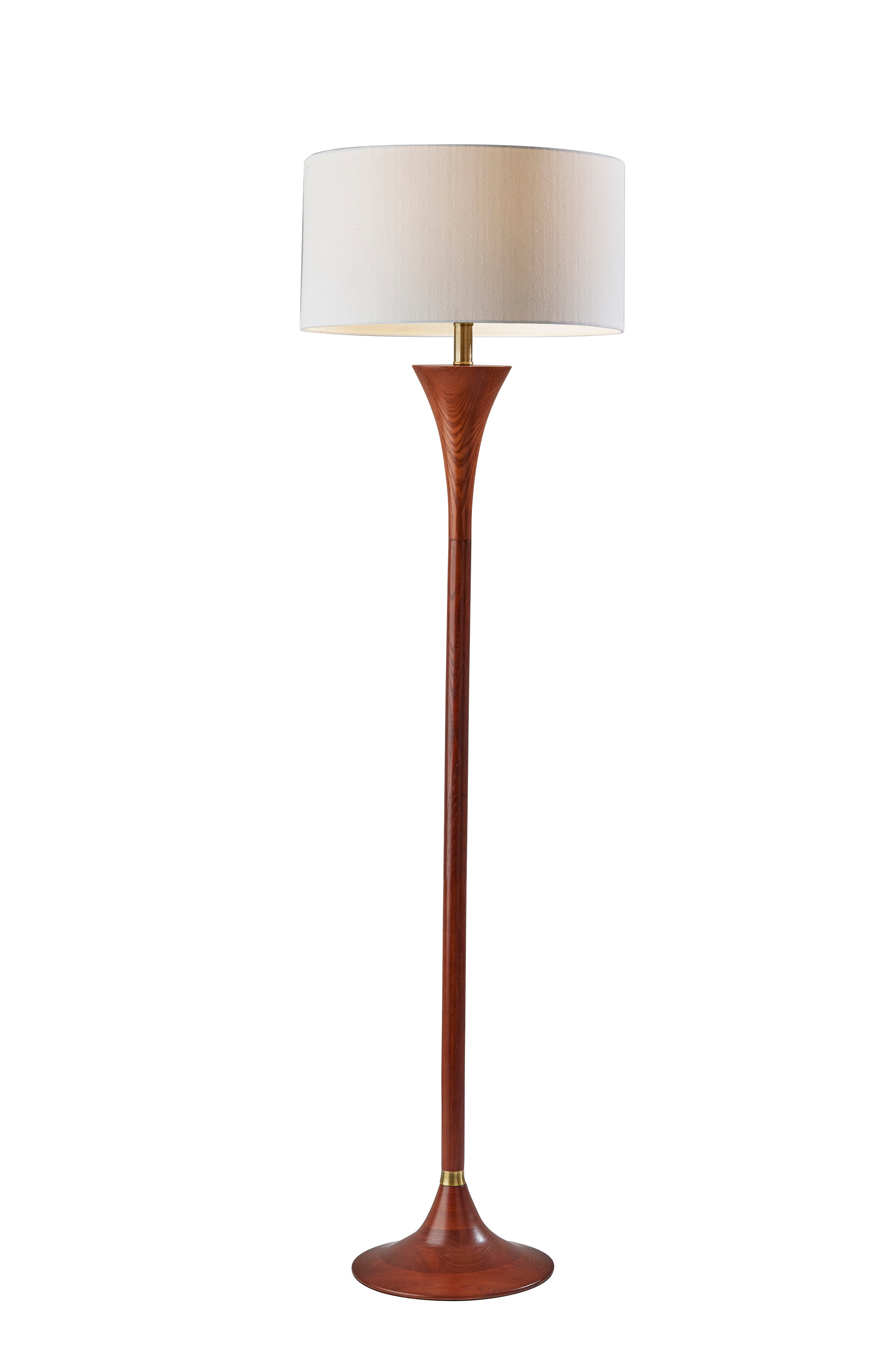REBECCA Floor lamp Wood, Gold - 1601-15 | ADESSO
