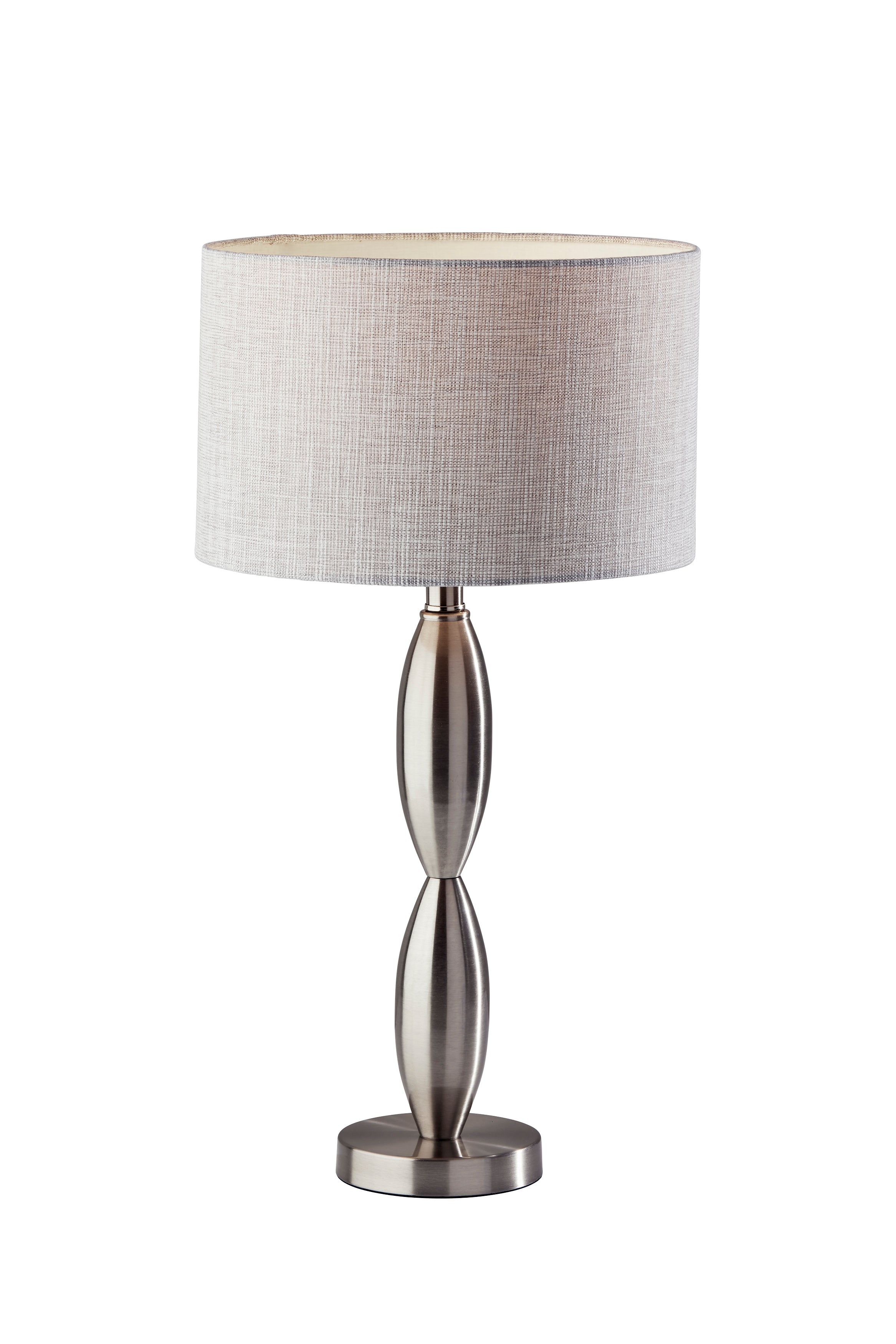 LANCE Lampe sur table Nickel - 1602-22 | ADESSO