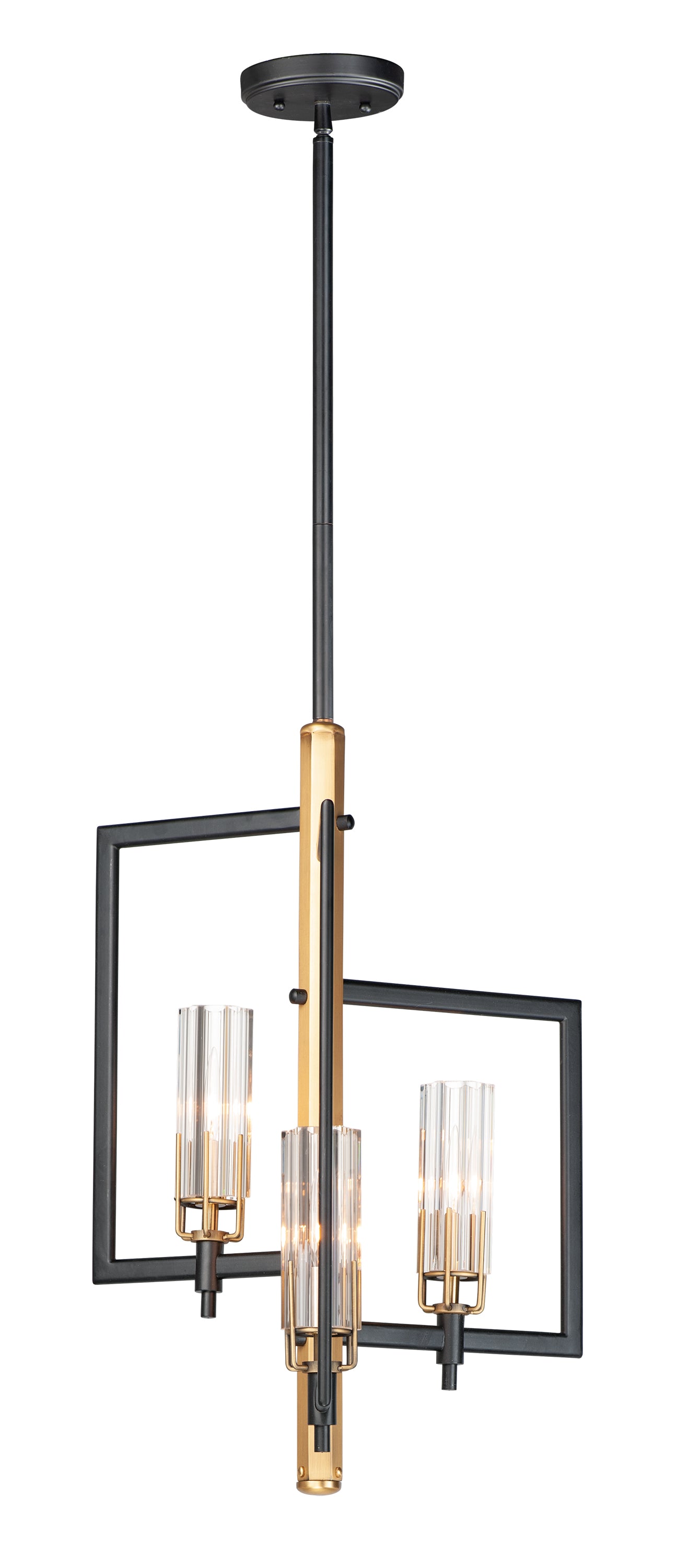 FLAMBEAU Pendant Black, Gold - 16113CLBKAB | MAXIM/ET2