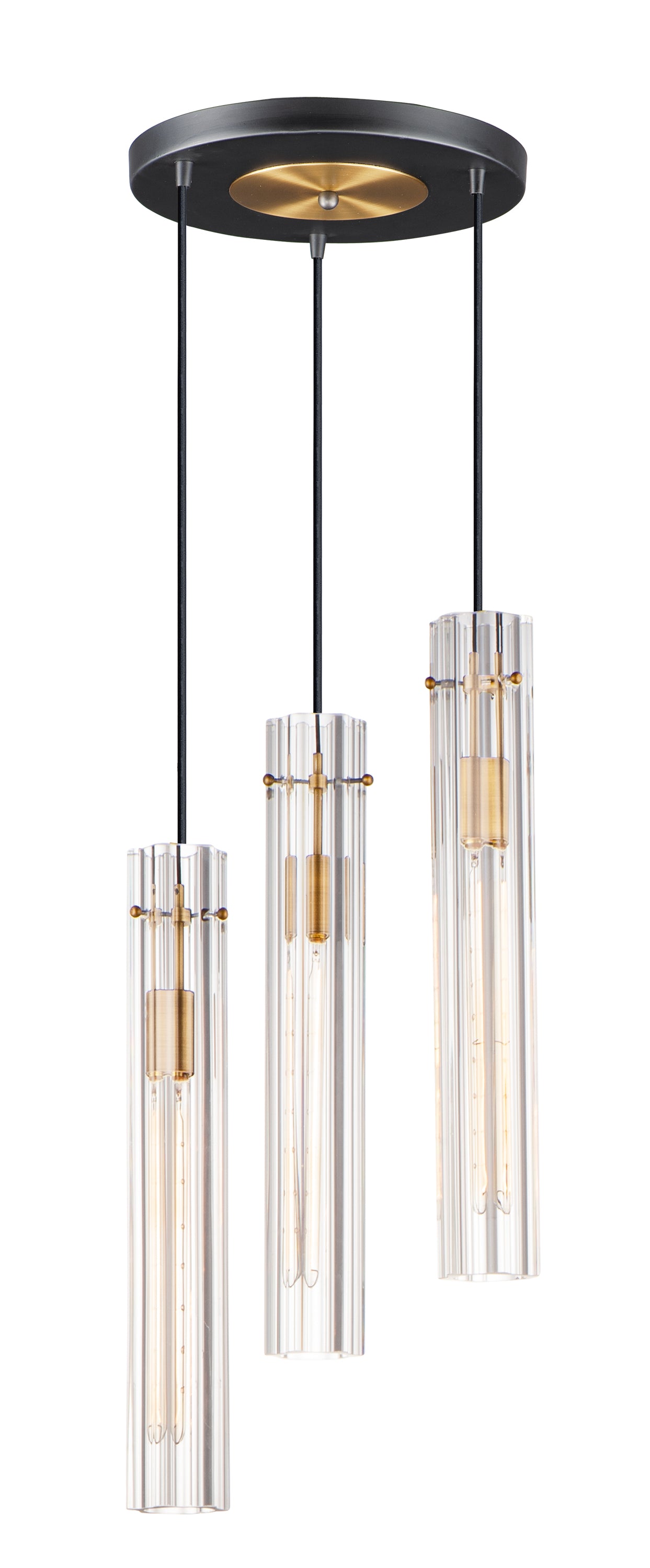 FLAMBEAU Suspension Noir, Or - 16123CLBKAB | MAXIM / ET2