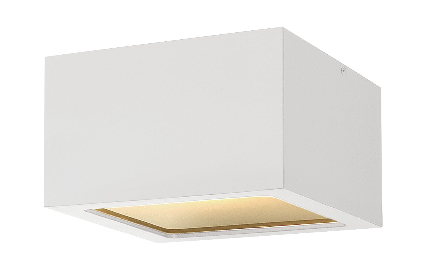 KUBE Outdoor flush mount White INTEGRATED LED - 1765SW | HINKLEY
